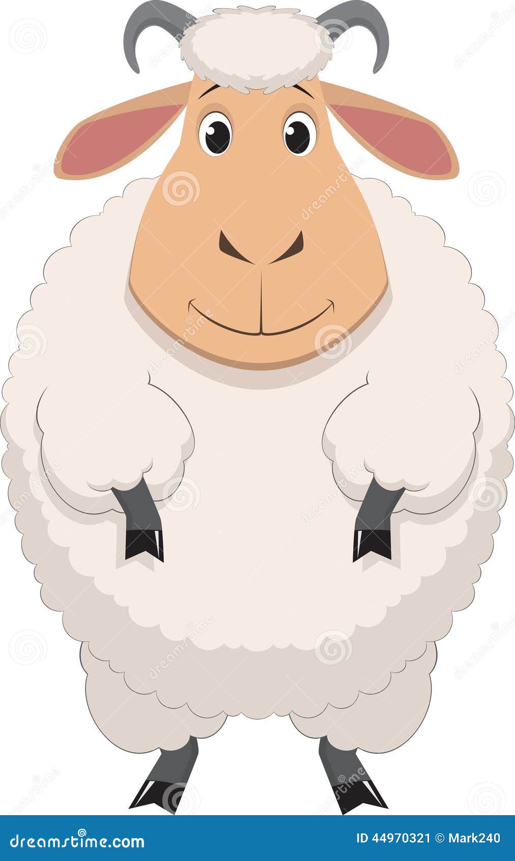 Download Cartoon baby sheep stock vector. Illustration of drawing ...