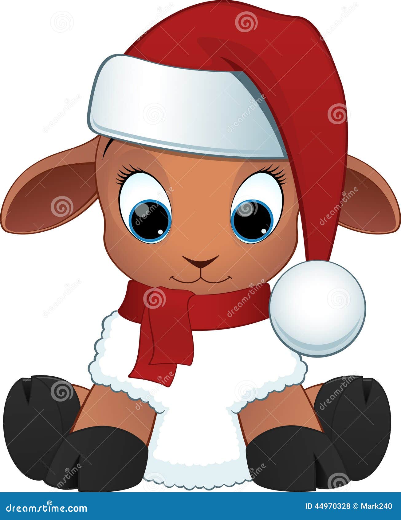 Download Cartoon Baby Sheep Stock Vector - Image: 44970328