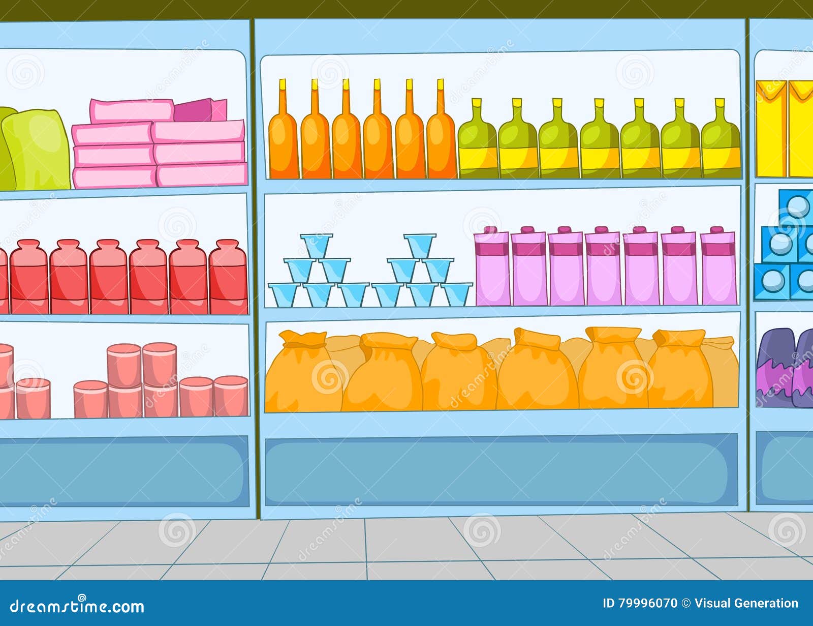 Cartoon Background of Supermarket. Stock Illustration - Illustration of drink, mall: 79996070 Cartoon Background of Supermarket. Stock Illustration - Illustration of drink, mall: 79996070