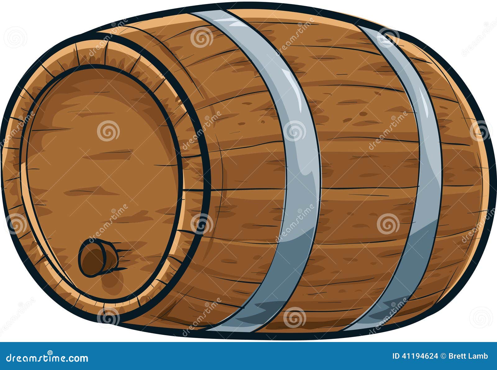 Cartoon Barrel Stock Illustration - Image: 41194624