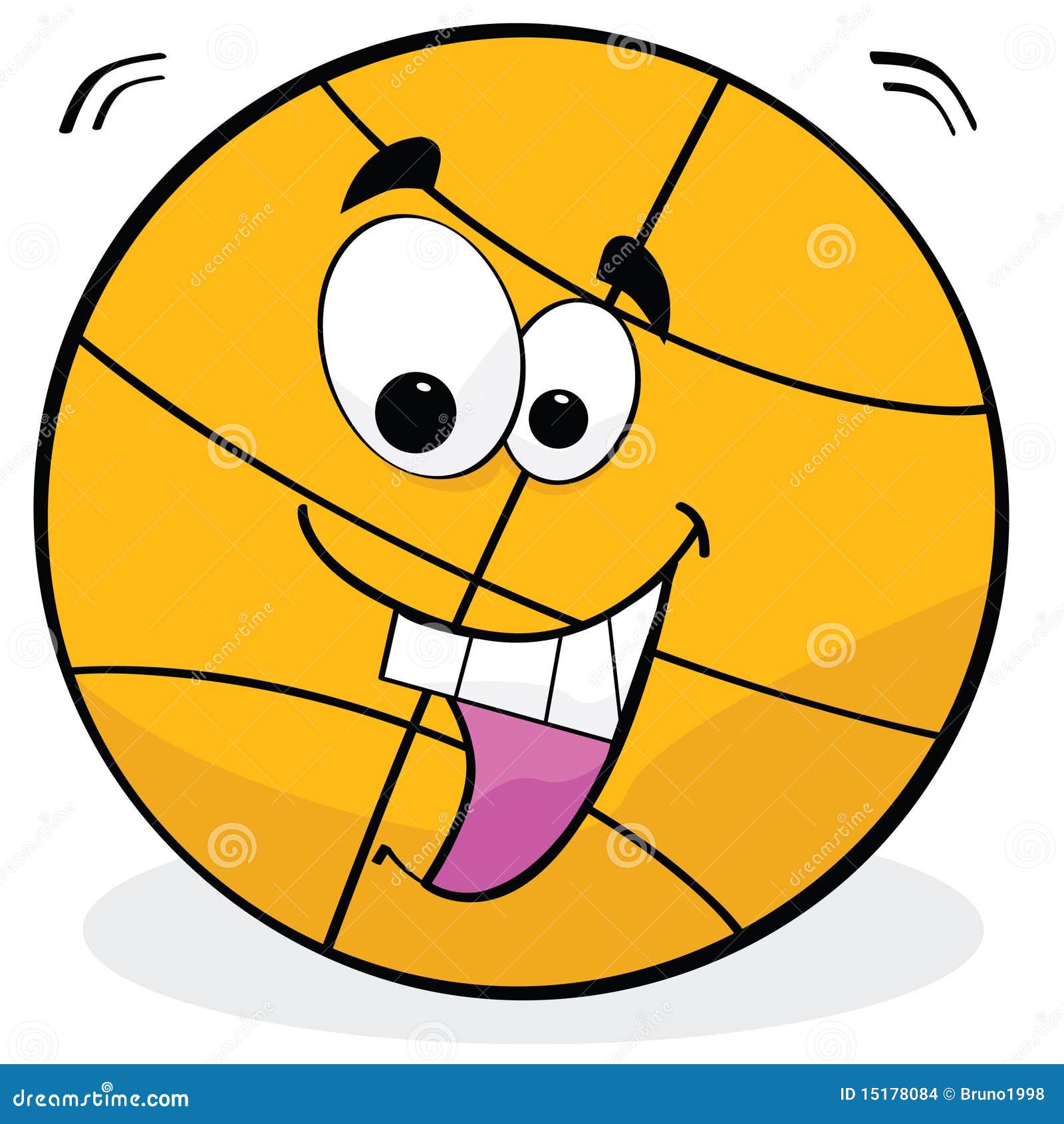 Cartoon basketball stock vector. Illustration of cartoon 15178084