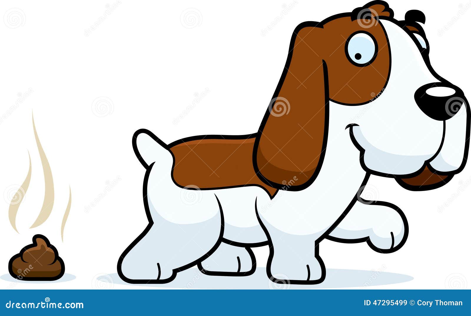 Cartoon Basset Hound Poop Stock Vector Illustration Of Bloodhound 47295499 - poop dog roblox