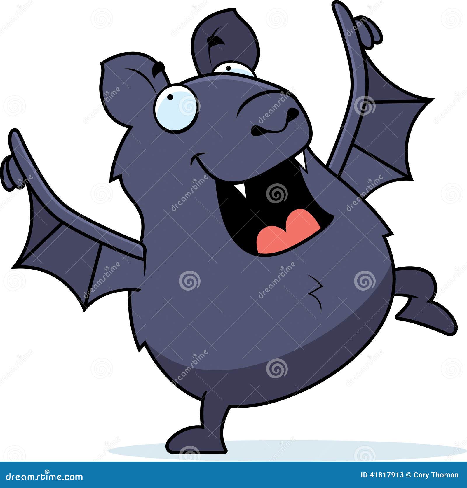 Cartoon Bat Danicng stock vector. Illustration of wings 41817913