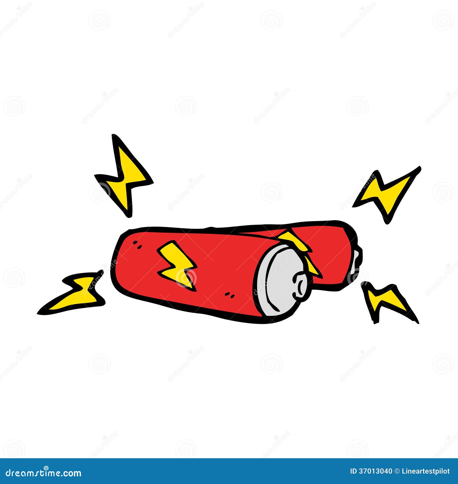 Cartoon batteries stock vector. Illustration of drawing 37013040