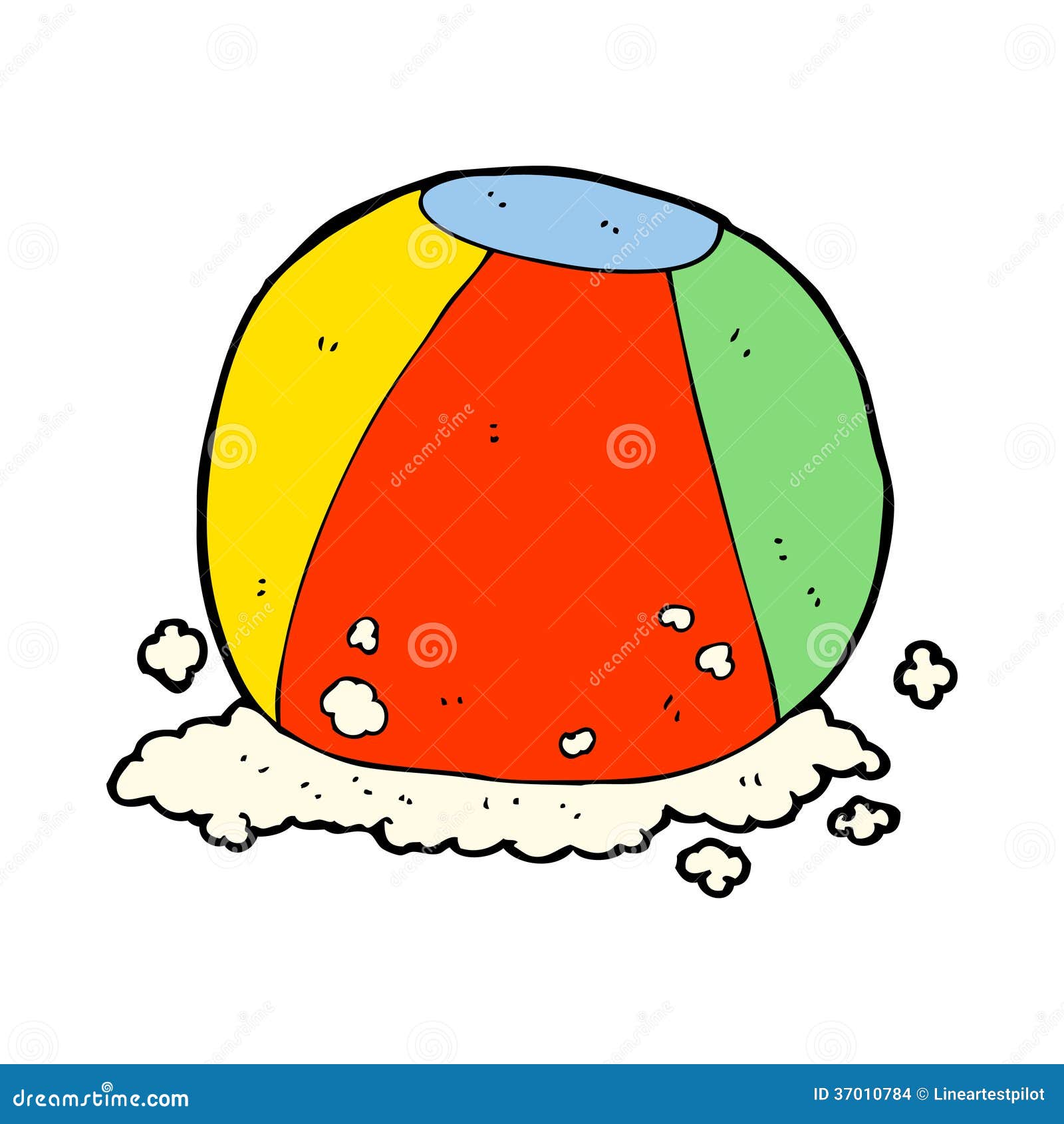 Cartoon beach ball stock illustration. Illustration of cheerful 37010784