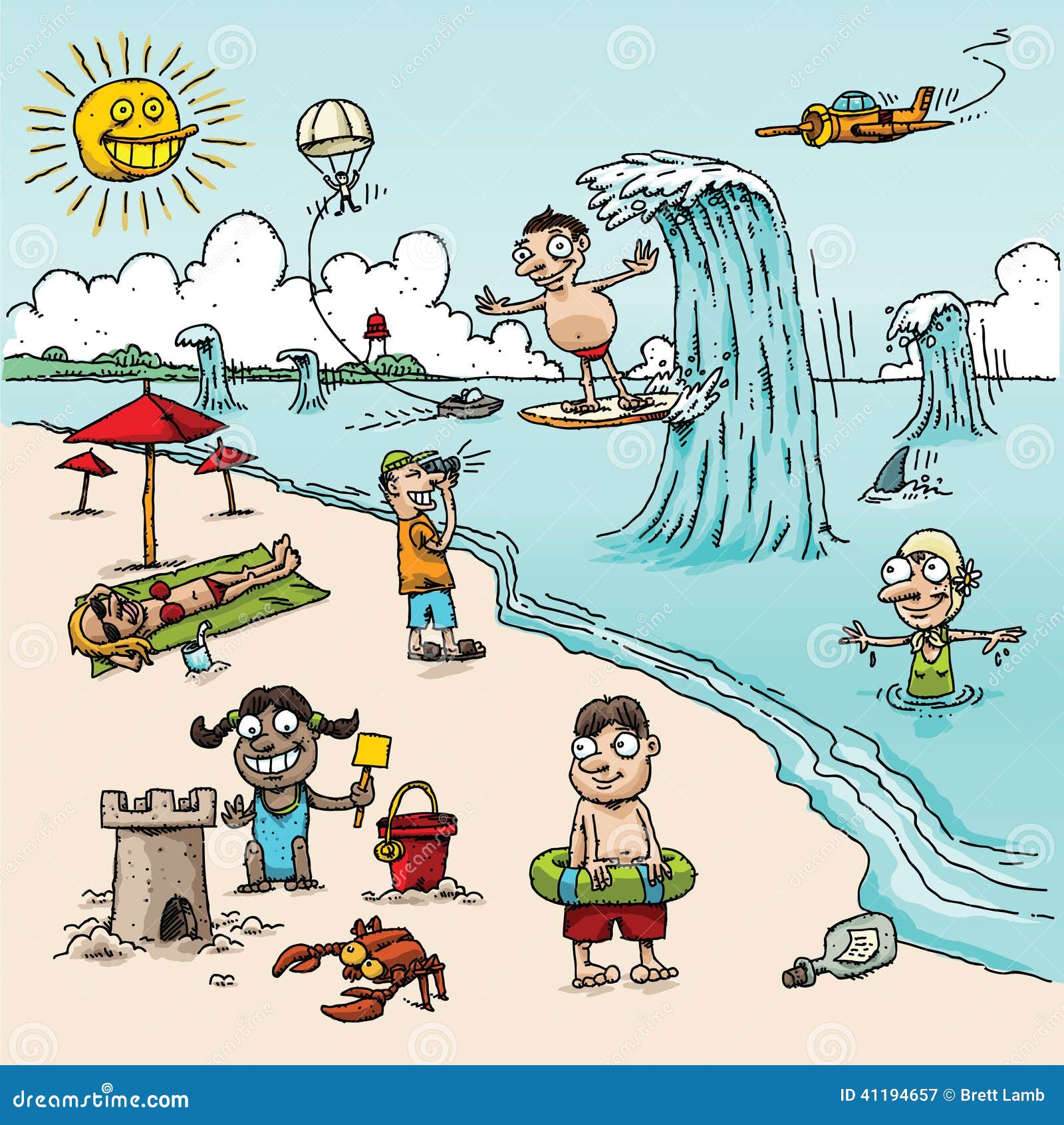 Cartoon Beach Stock Illustrations – 152,699 Cartoon Beach Stock  Illustrations, Vectors & Clipart - Dreamstime