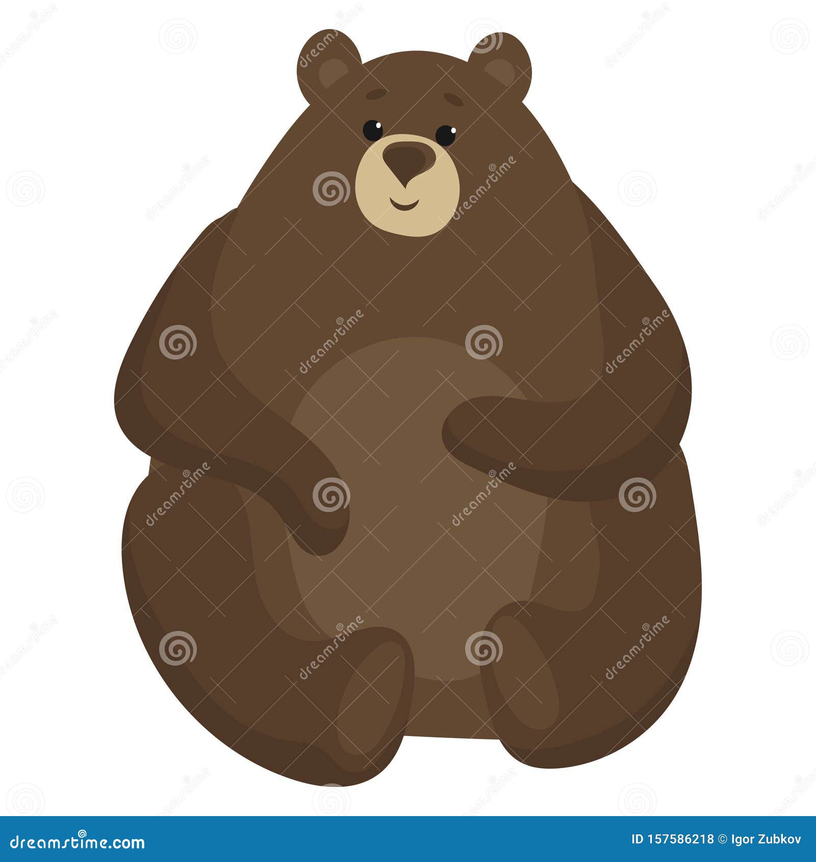 Cartoon Bear. Vector Illustration of a Bear. Drawing Animal for Children.  Zoo for Kids. Stock Vector - Illustration of cartoon, adult: 157586218