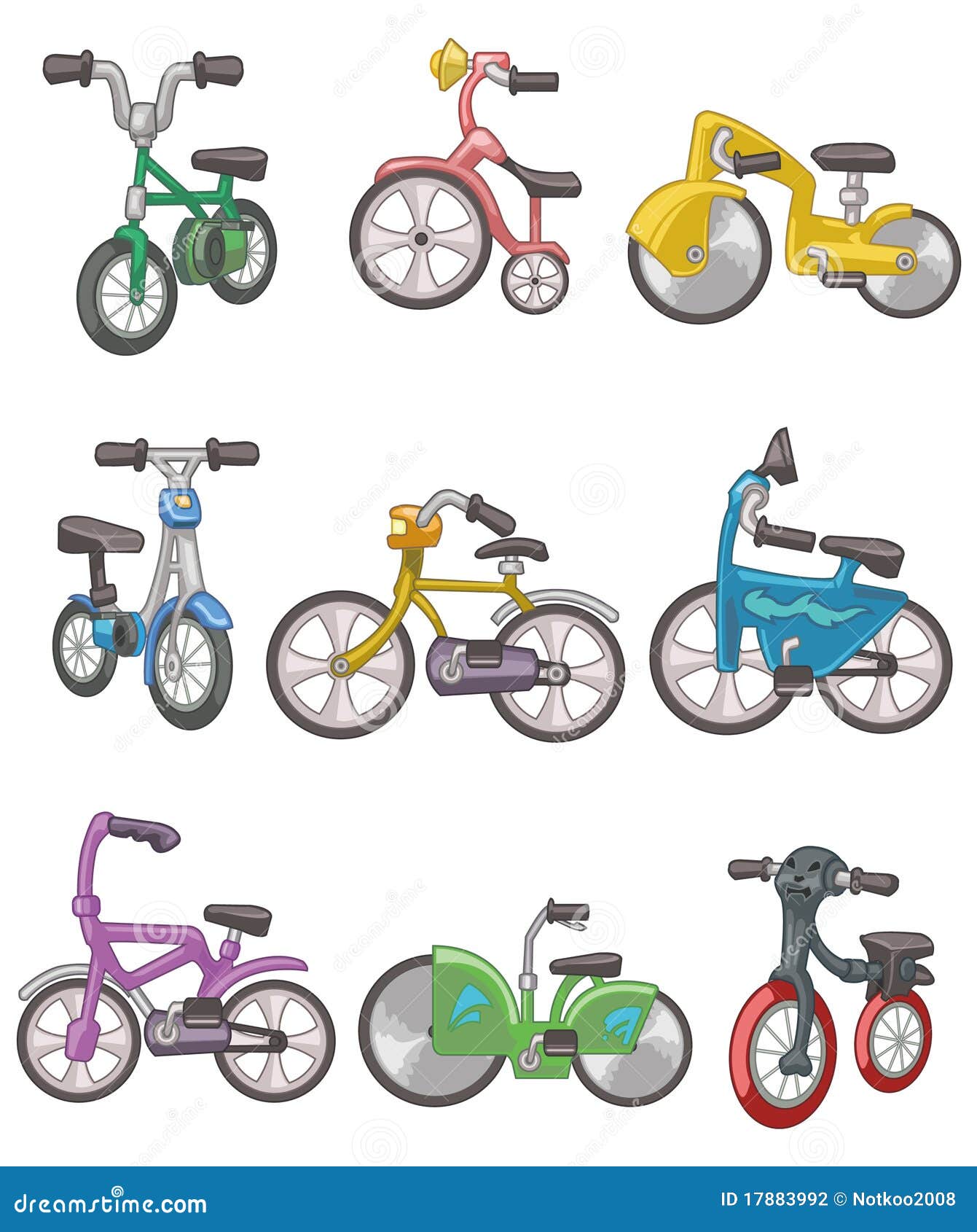 Cartoon Boy On Bicycle Coloring Page RoyaltyFree Illustration