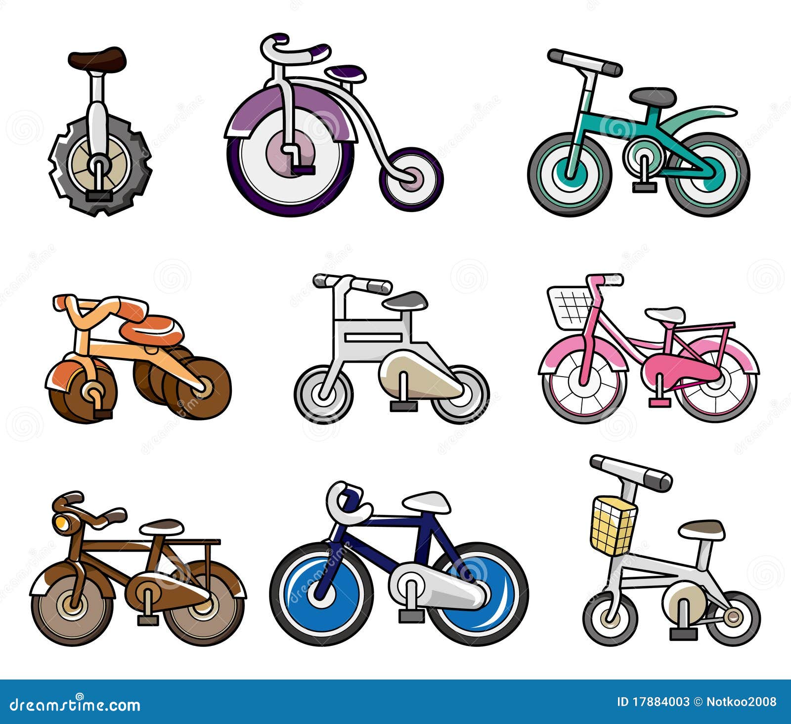 Cartoon bicycle icon stock vector. Illustration of roadster - 17884003