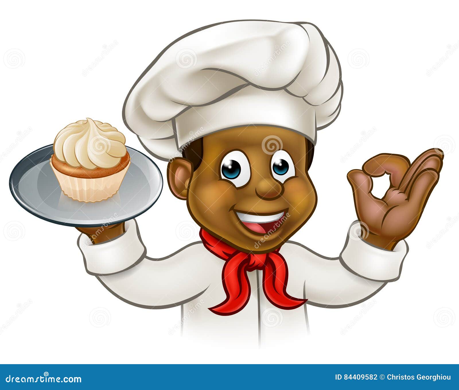 Pastry Chef Clipart 6 High Quality Jpgs Female Baker Watercolor
