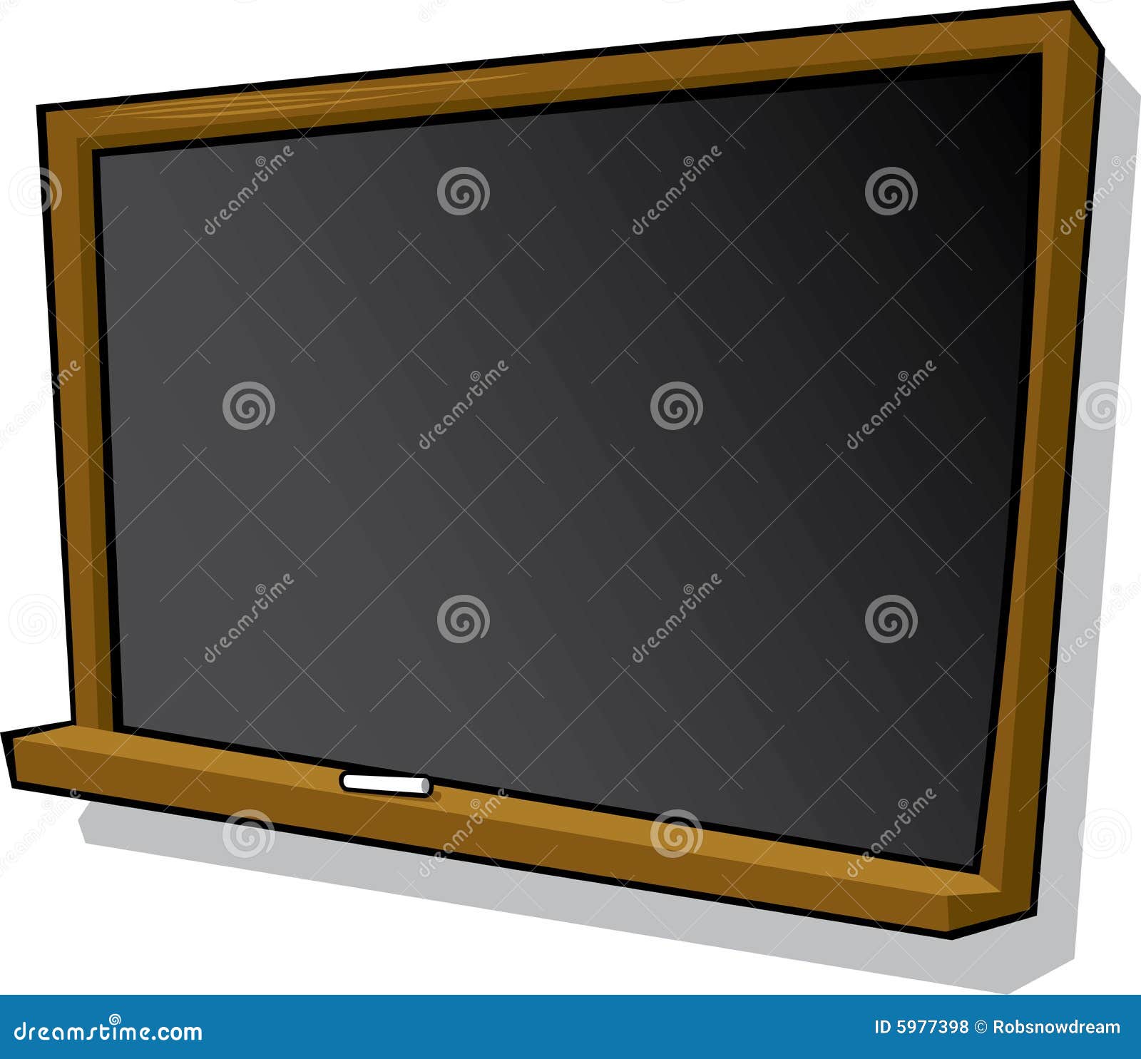 Cartoon Blackboard and Chalk Stock Vector Illustration of teaching