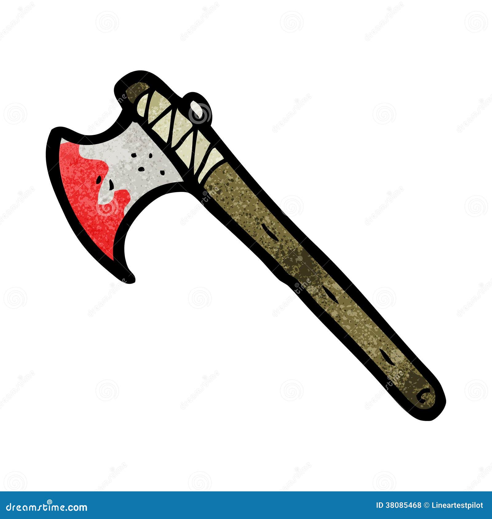Cartoon bloody axe stock vector. Illustration of cartoon 38085468