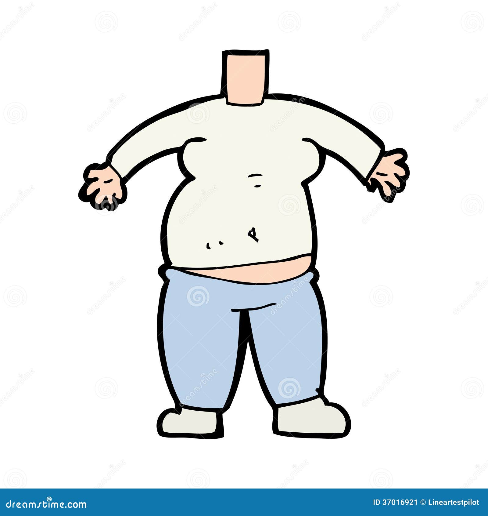 Cartoon Body (mix and Match Cartoons or Add Your Own Photo Head) Stock  Vector - Illustration of overweight, drawing: 37016921