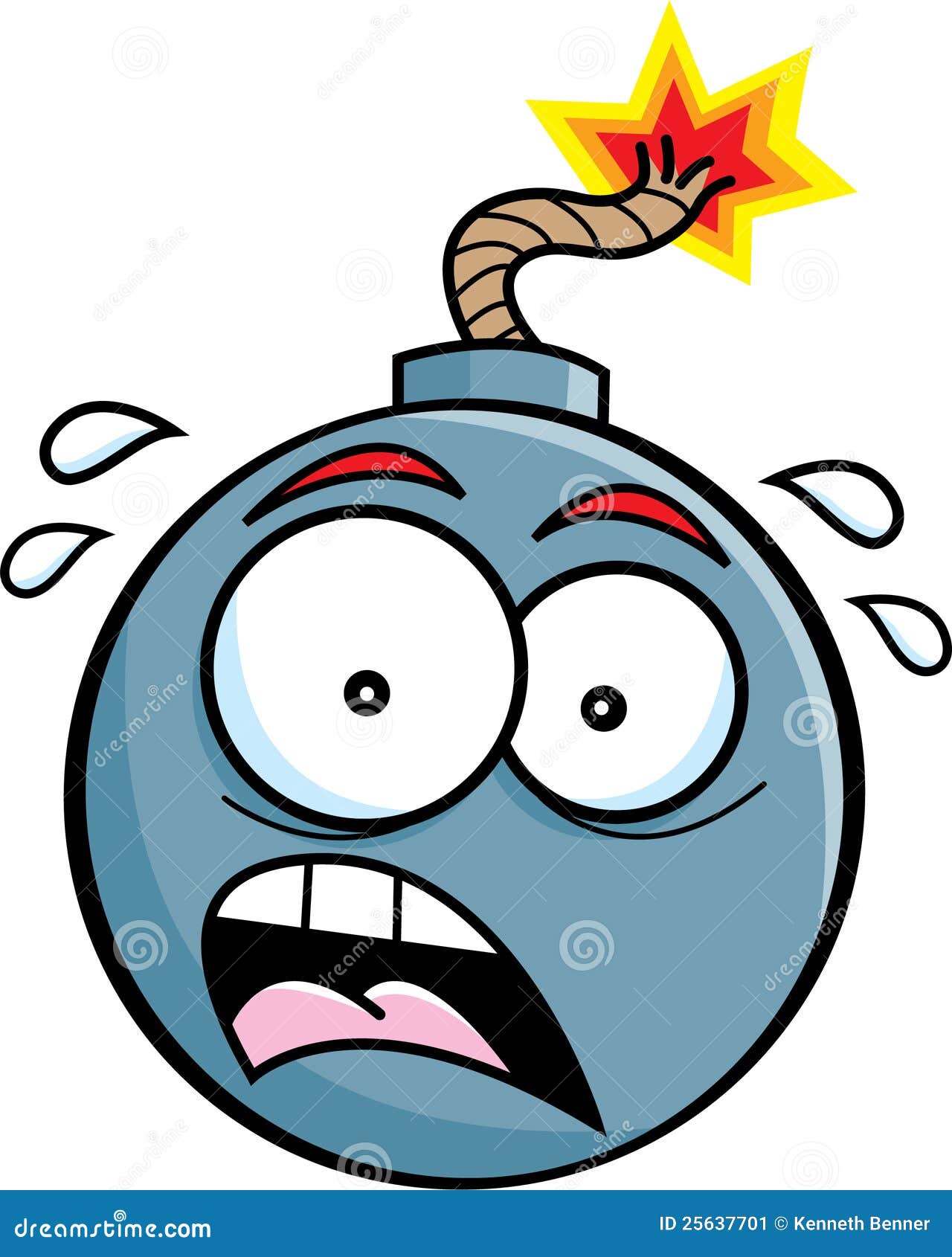 Cartoon Bomb stock vector. Illustration of scared, cartoon 25637701