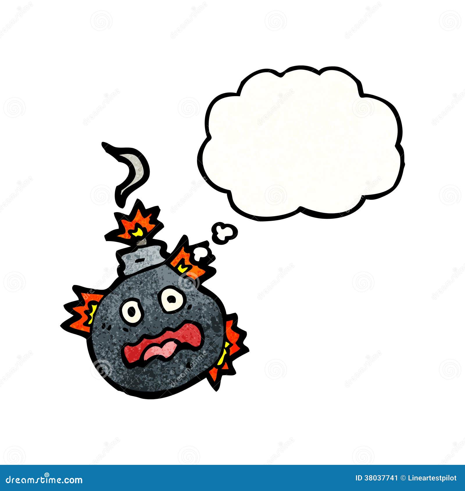 Cartoon bomb stock vector. Illustration of textured, idea 38037741