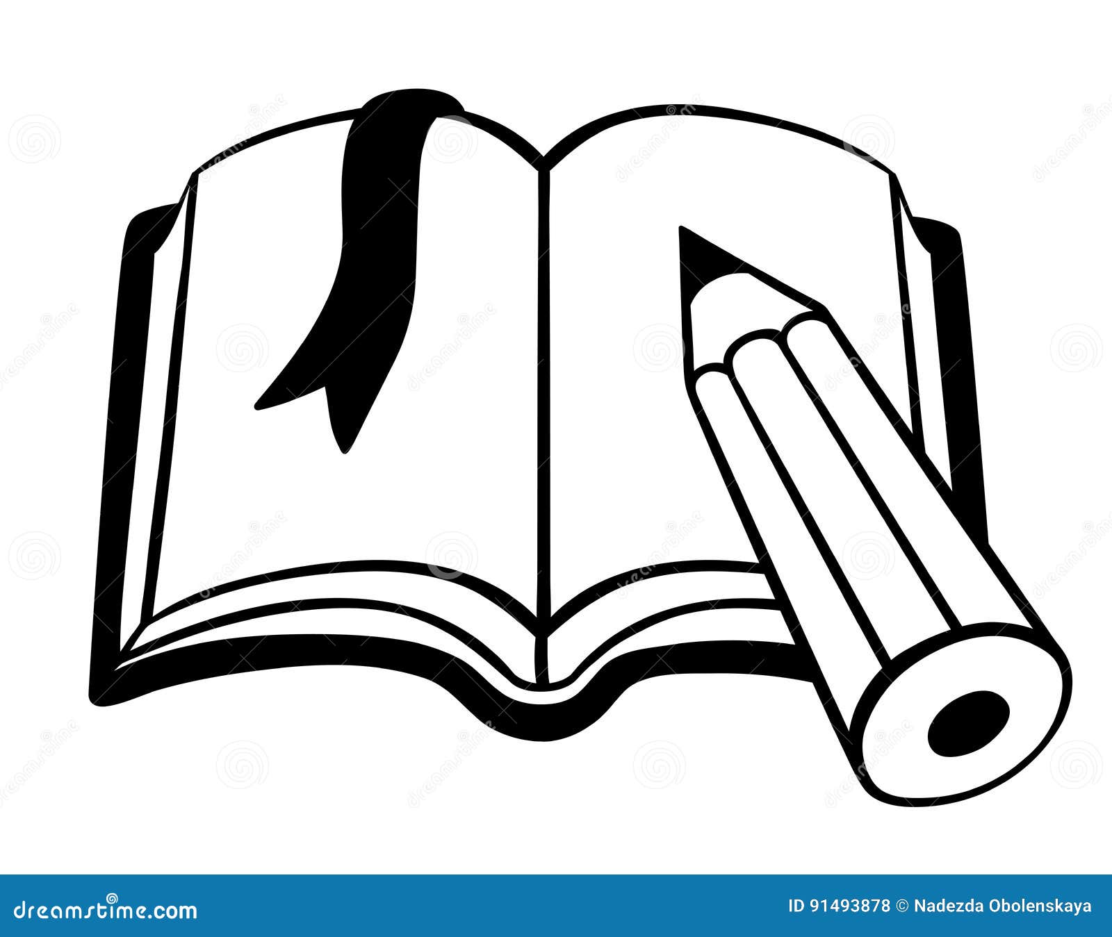 Book open cartoon isolated Royalty Free Vector Image