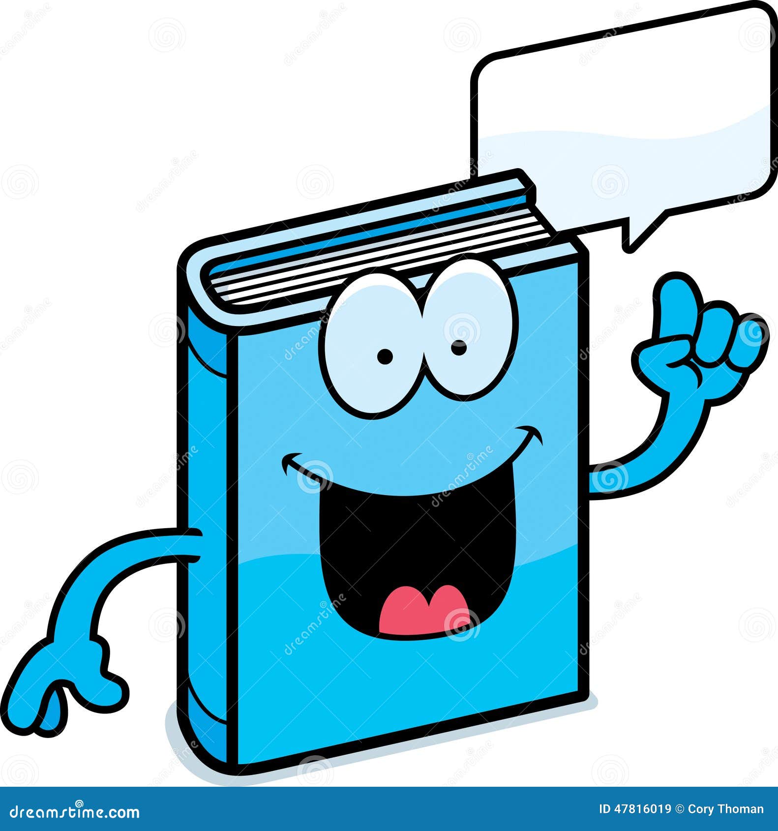 Cartoon Book Talking stock vector. Illustration of word ...