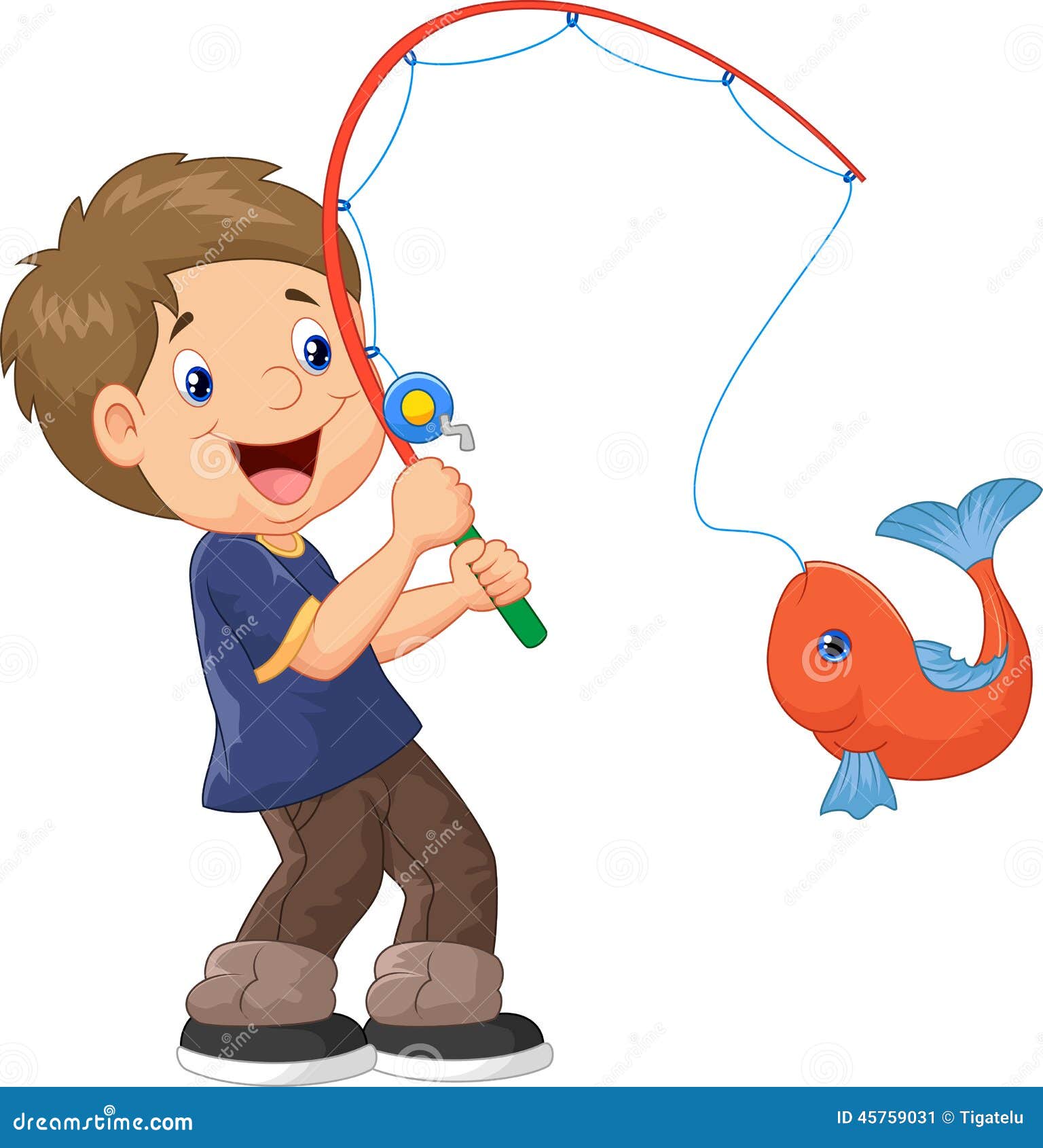 clipart catching a fish - photo #33