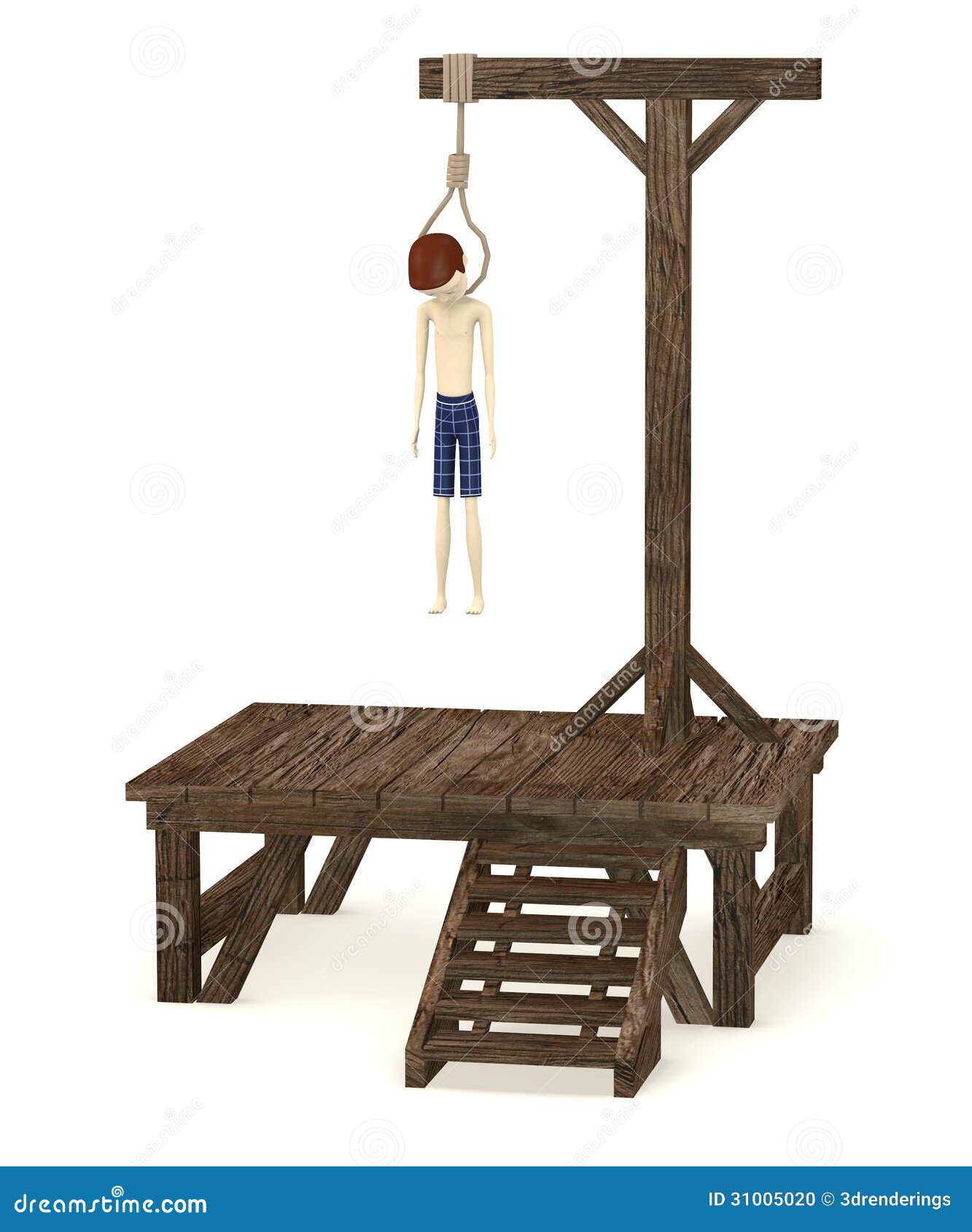 Cartoon boy hanged stock illustration. Illustration of hanged - 31005020
