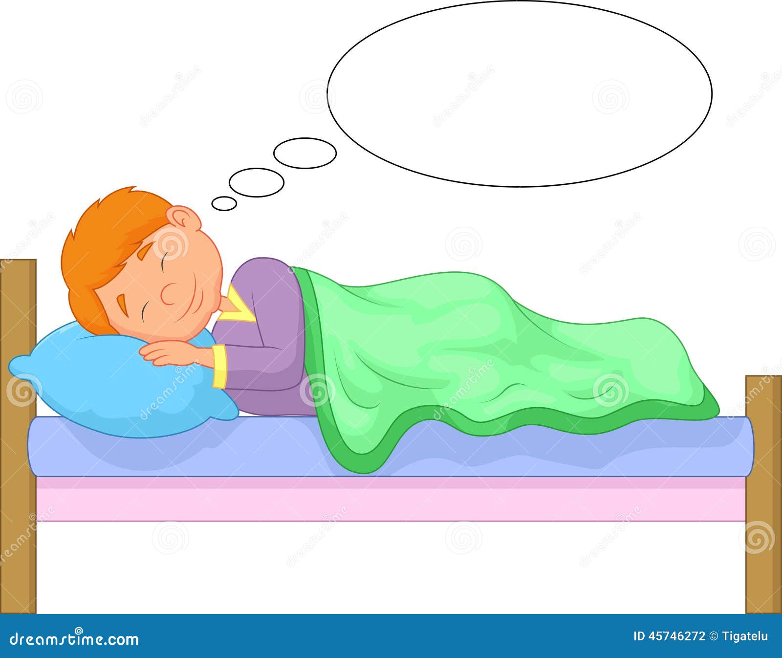 sleeping boy cartoon