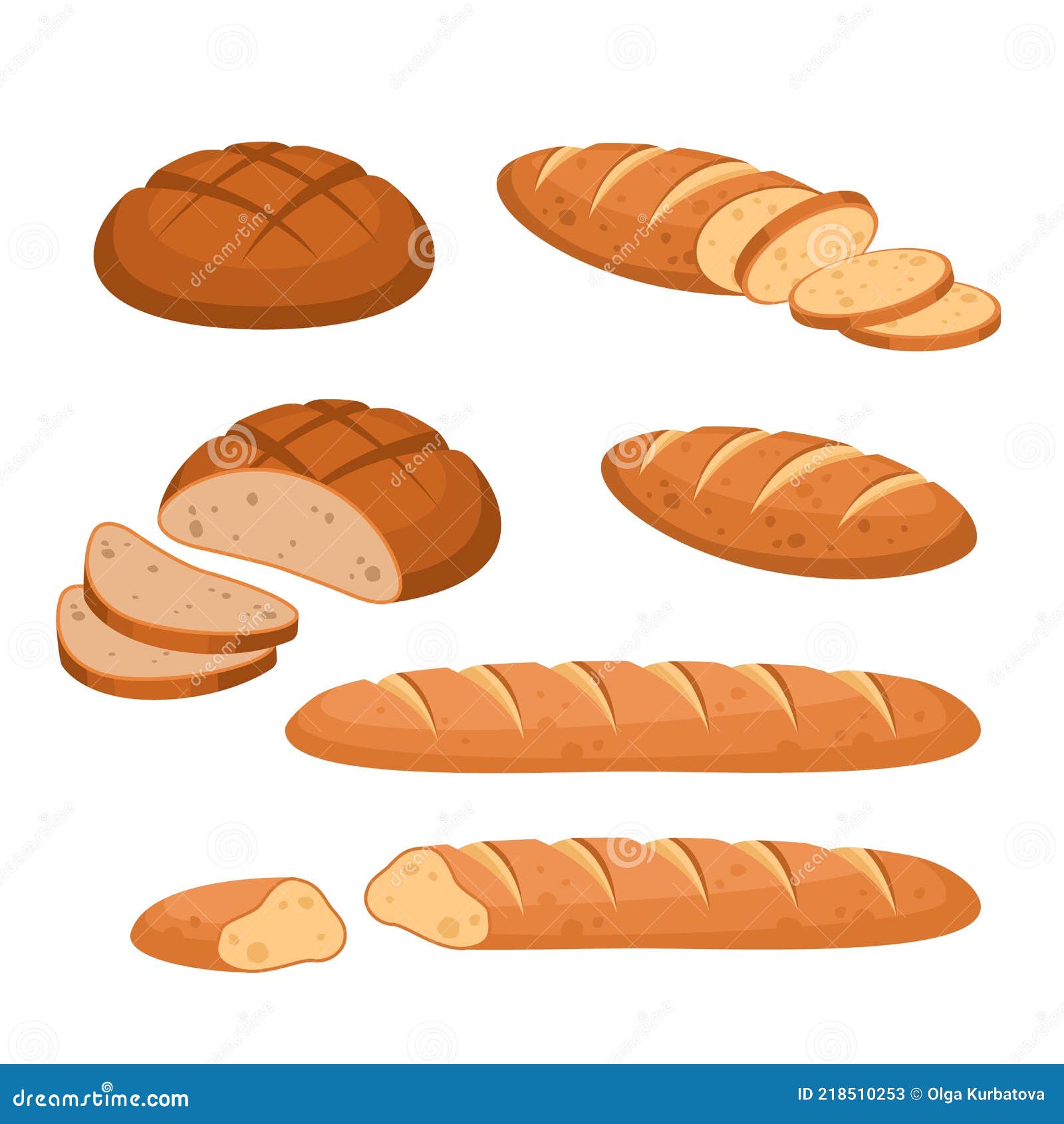 Cartoon Bread. Bakery Wheat Products. Rye Breads, Baguette and Ciabatta Stock Vector - Illustration of loaf, cereal: 218510253 Cartoon Bread. Bakery Wheat Products. Rye Breads, Baguette and Ciabatta Stock Vector - Illustration of loaf, cereal: 218510253