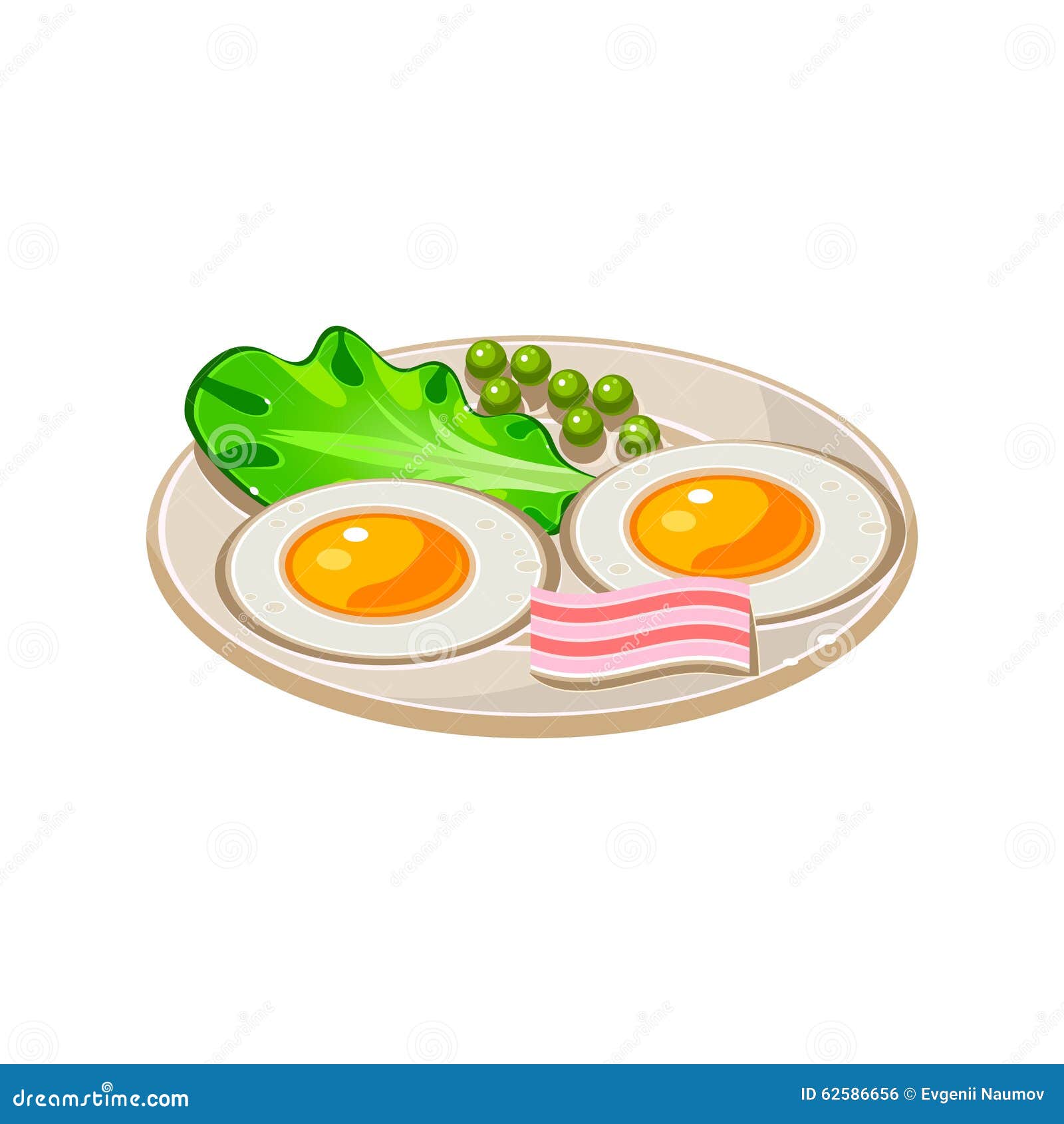 Food, Cartoon, Eggs, Fried, Egg, Breakfast, Side, Sunny - Sunny