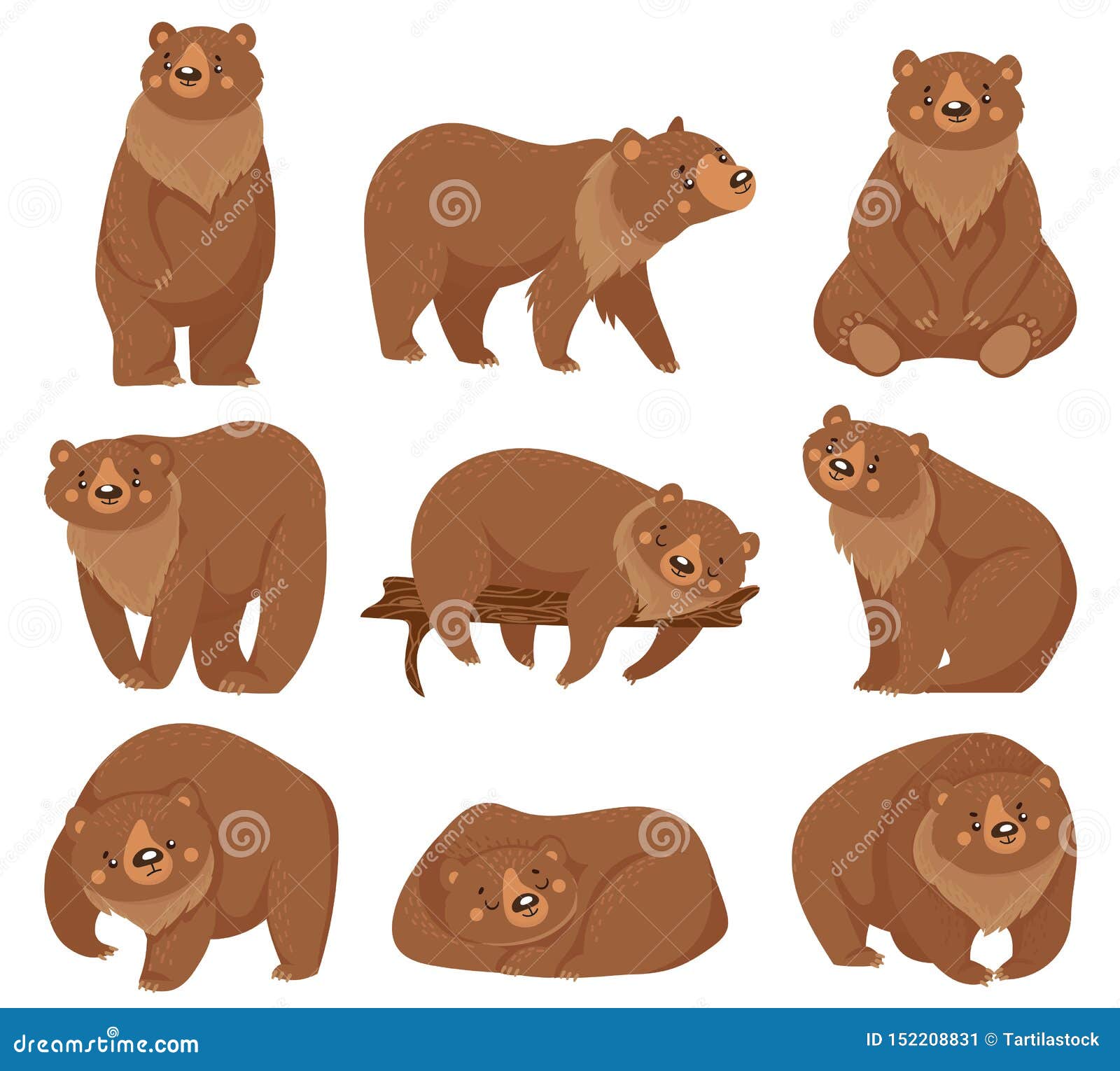 Grizzly Bear Cartoon Drawing