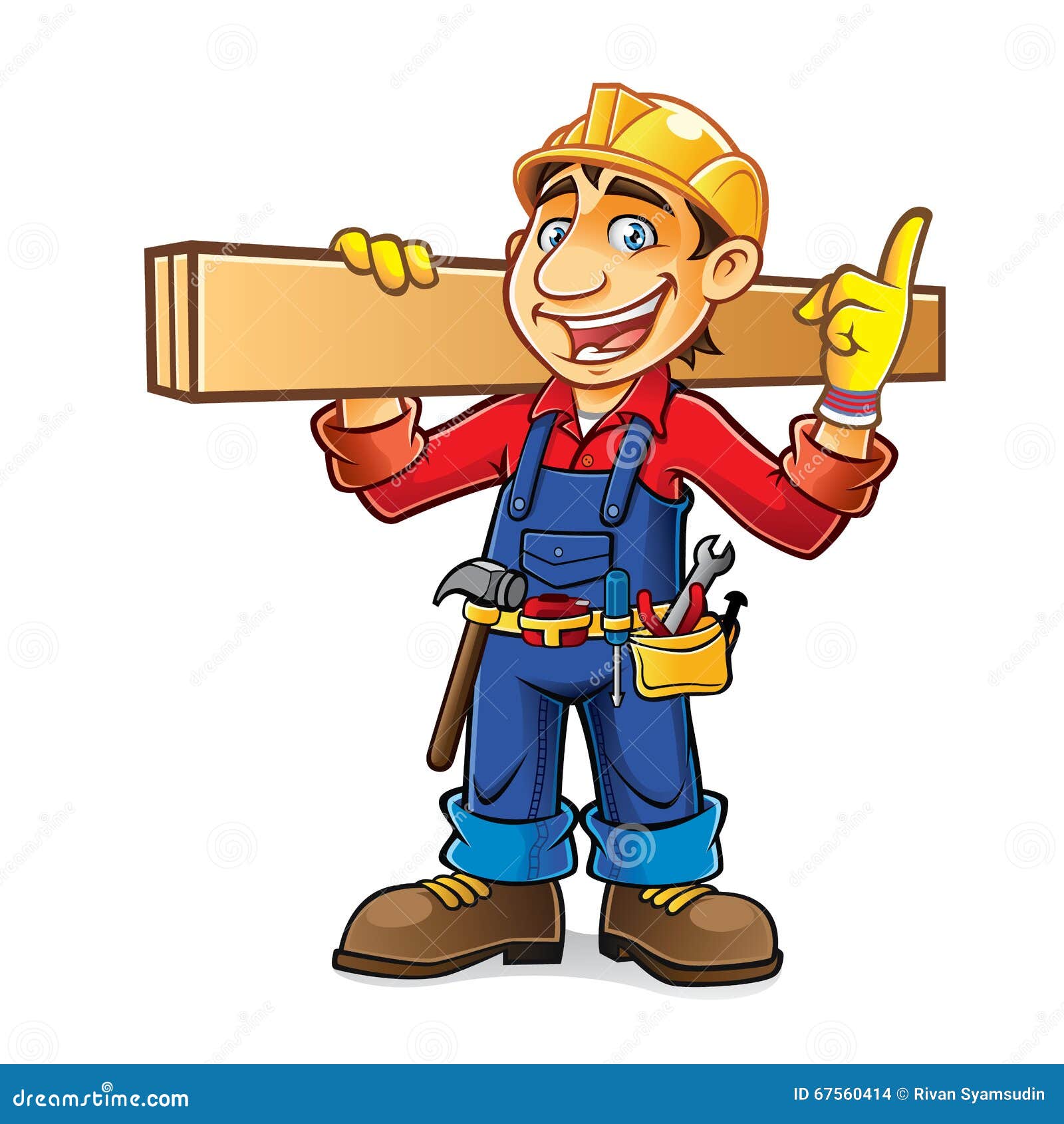 Cartoon Builder Man Royalty Free SVG, Cliparts, Vectors, and Stock