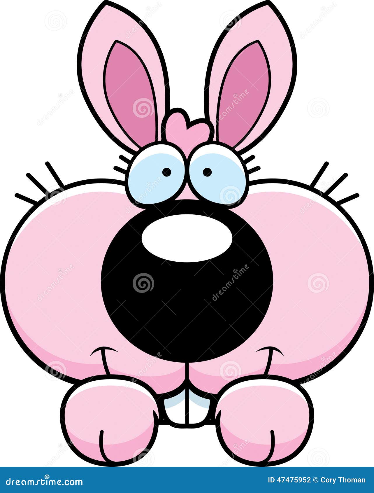 Cartoon Bunny Peeking stock vector. Illustration of hiding ...