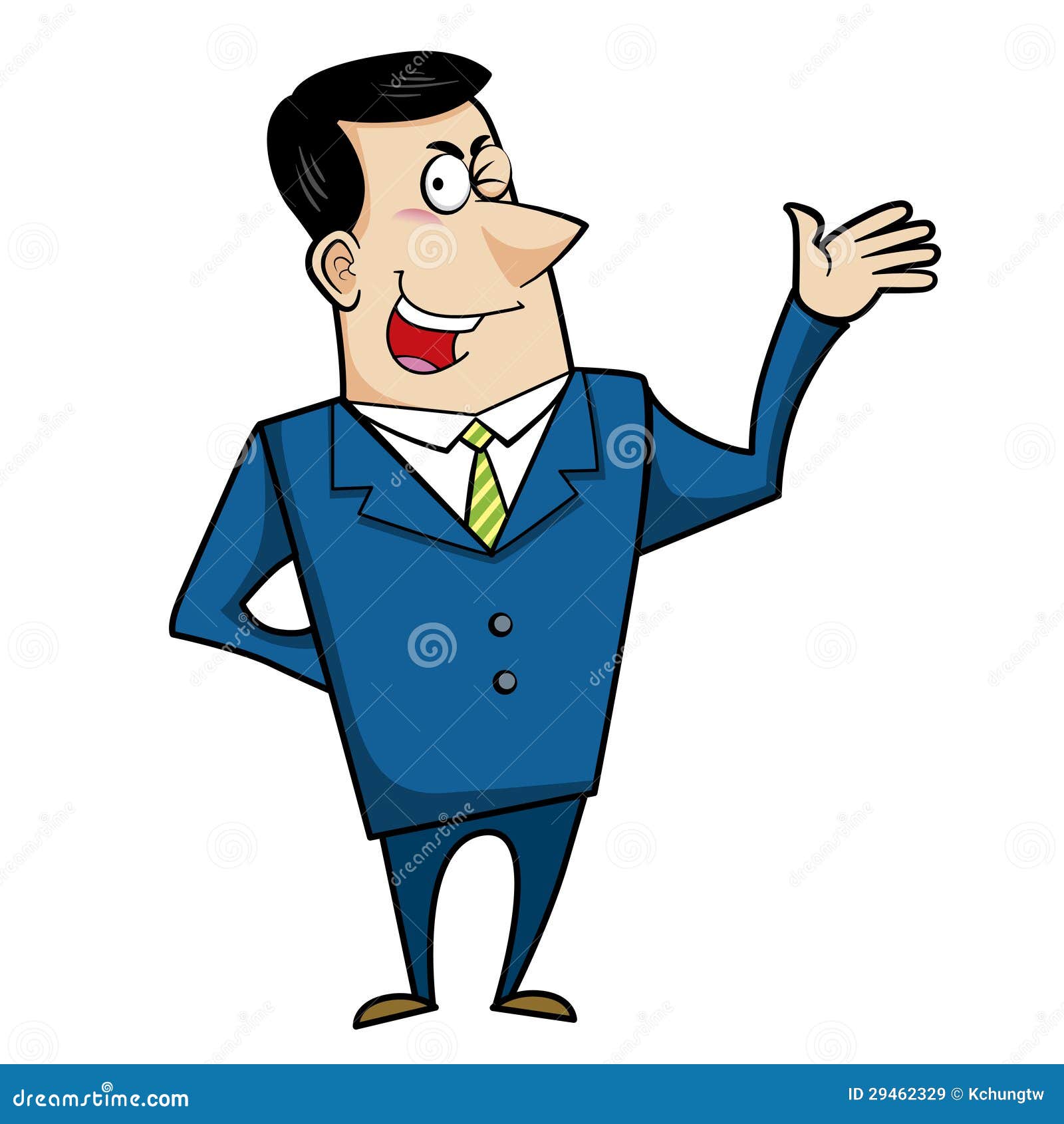 Cartoon business man stock vector. Illustration of laughing - 29462329