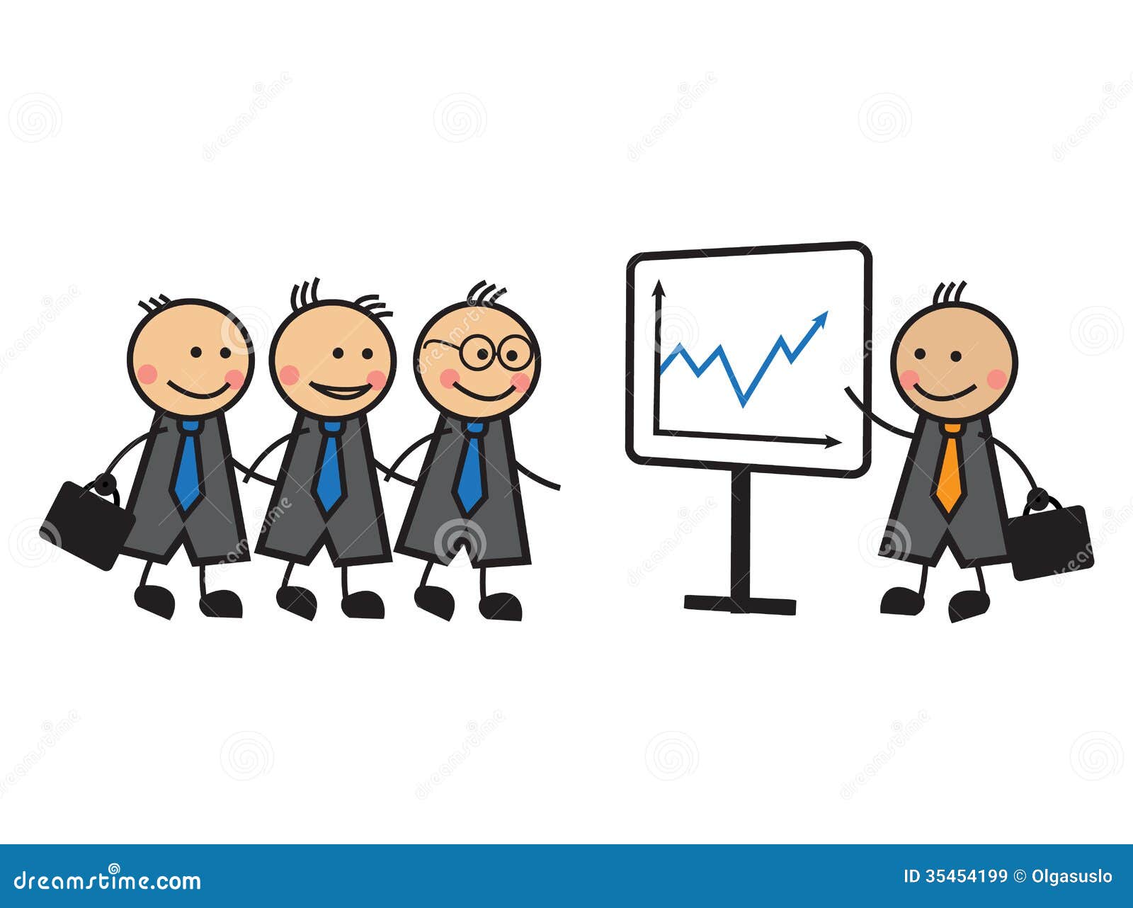 Cartoon Business Presentation Royalty Free Stock Images - Image: 35454199