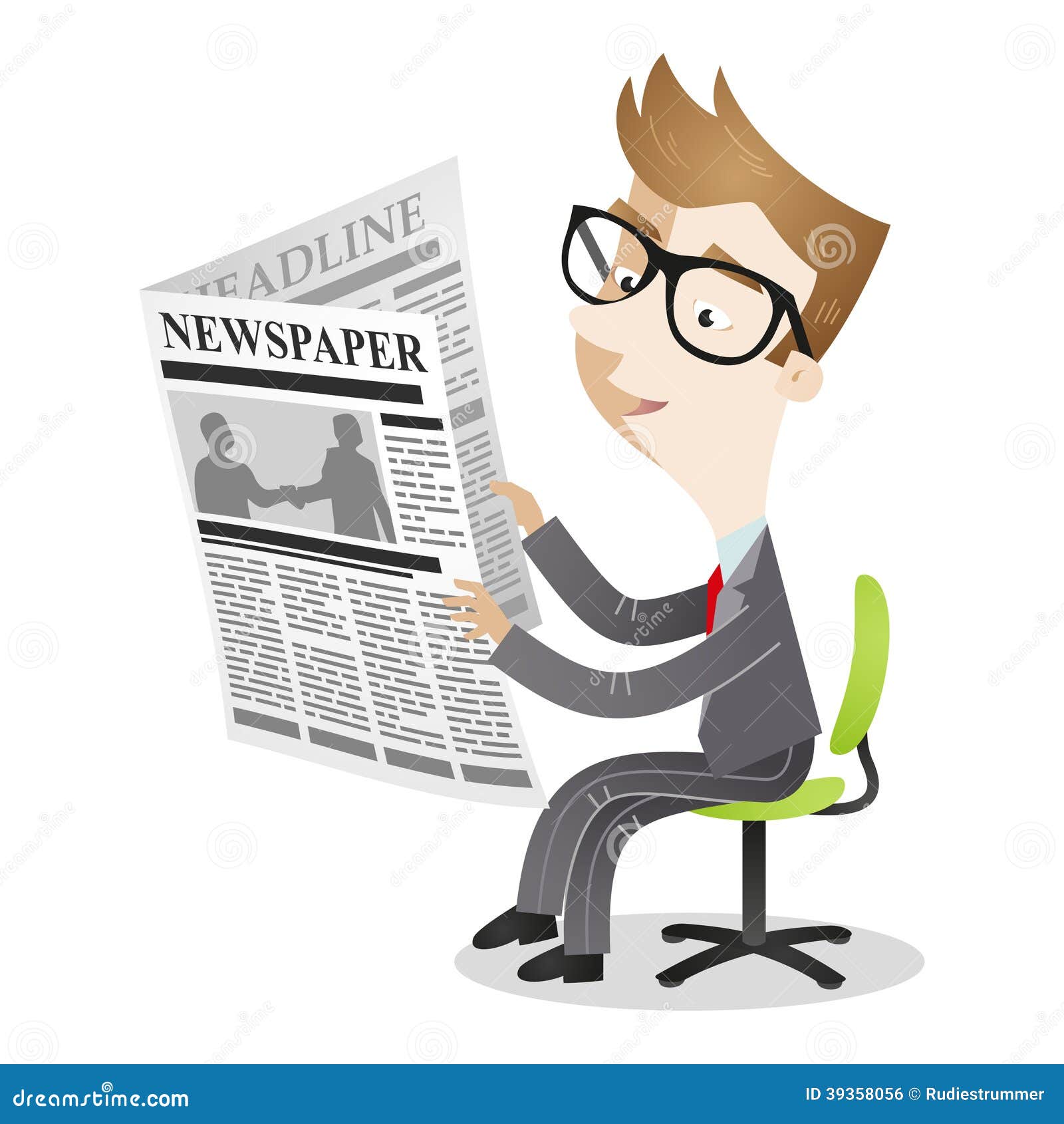 free clipart reading newspaper - photo #32