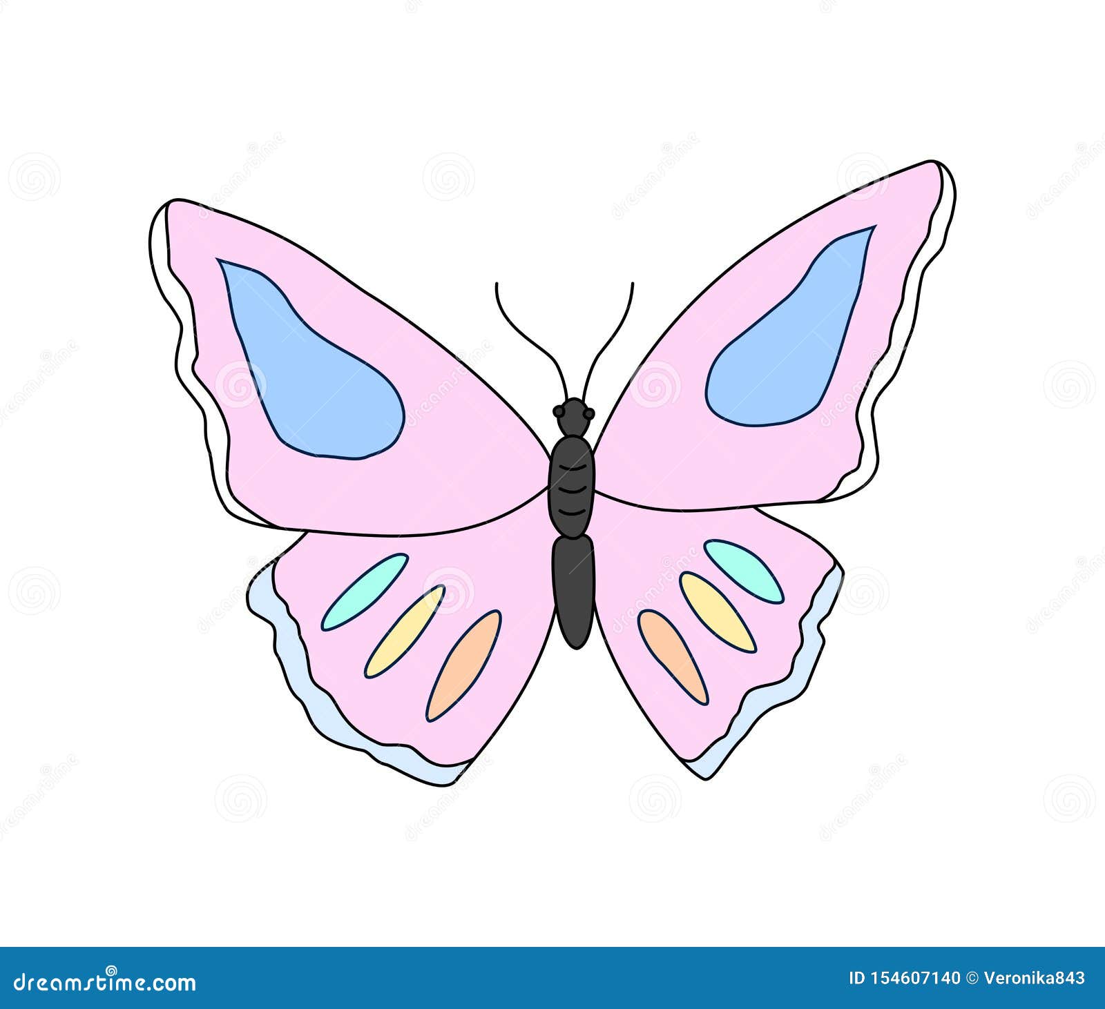 Cartoon Butterfly Clipart. Vector Illustration Isolated on White Stock Vector - Illustration of beetle, butterflies: 154607140 Cartoon Butterfly Clipart. Vector Illustration Isolated on White Stock Vector - Illustration of beetle, butterflies: 154607140