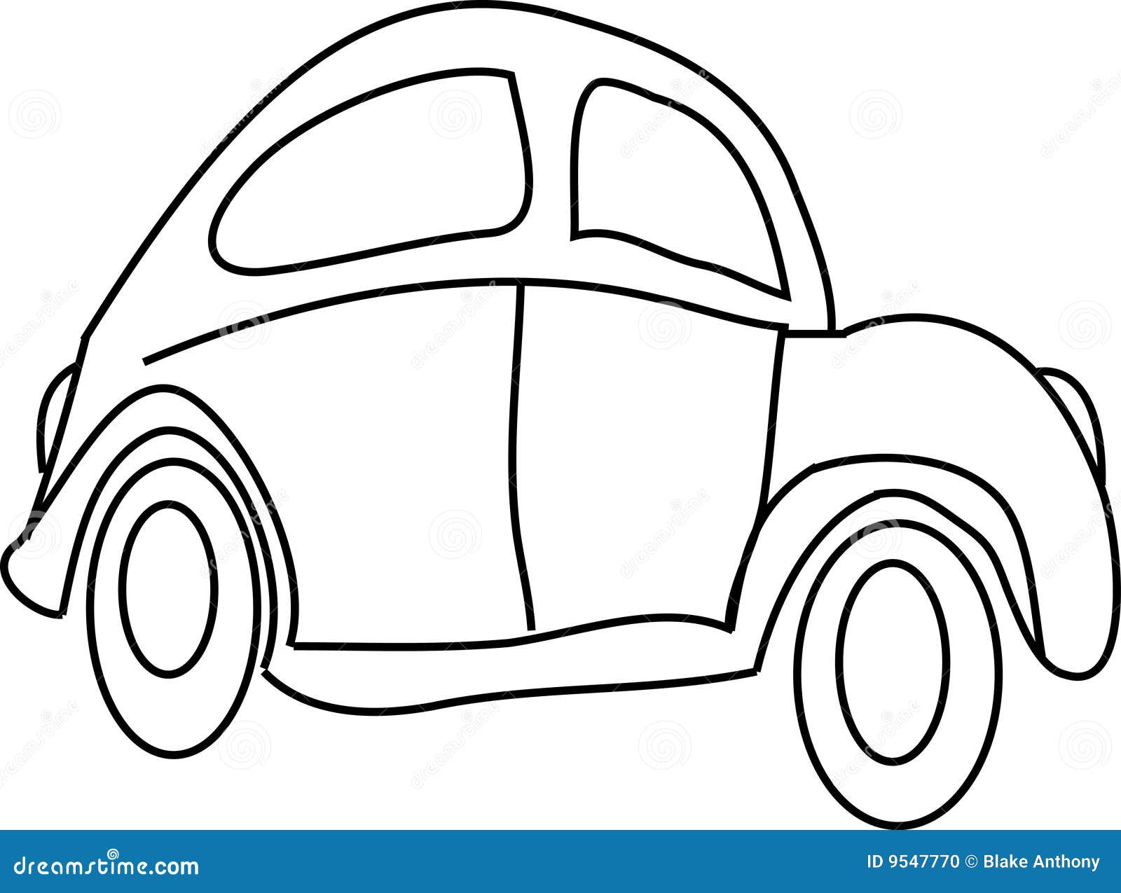 Cartoon car stock vector. Illustration of ready, outline - 9547770