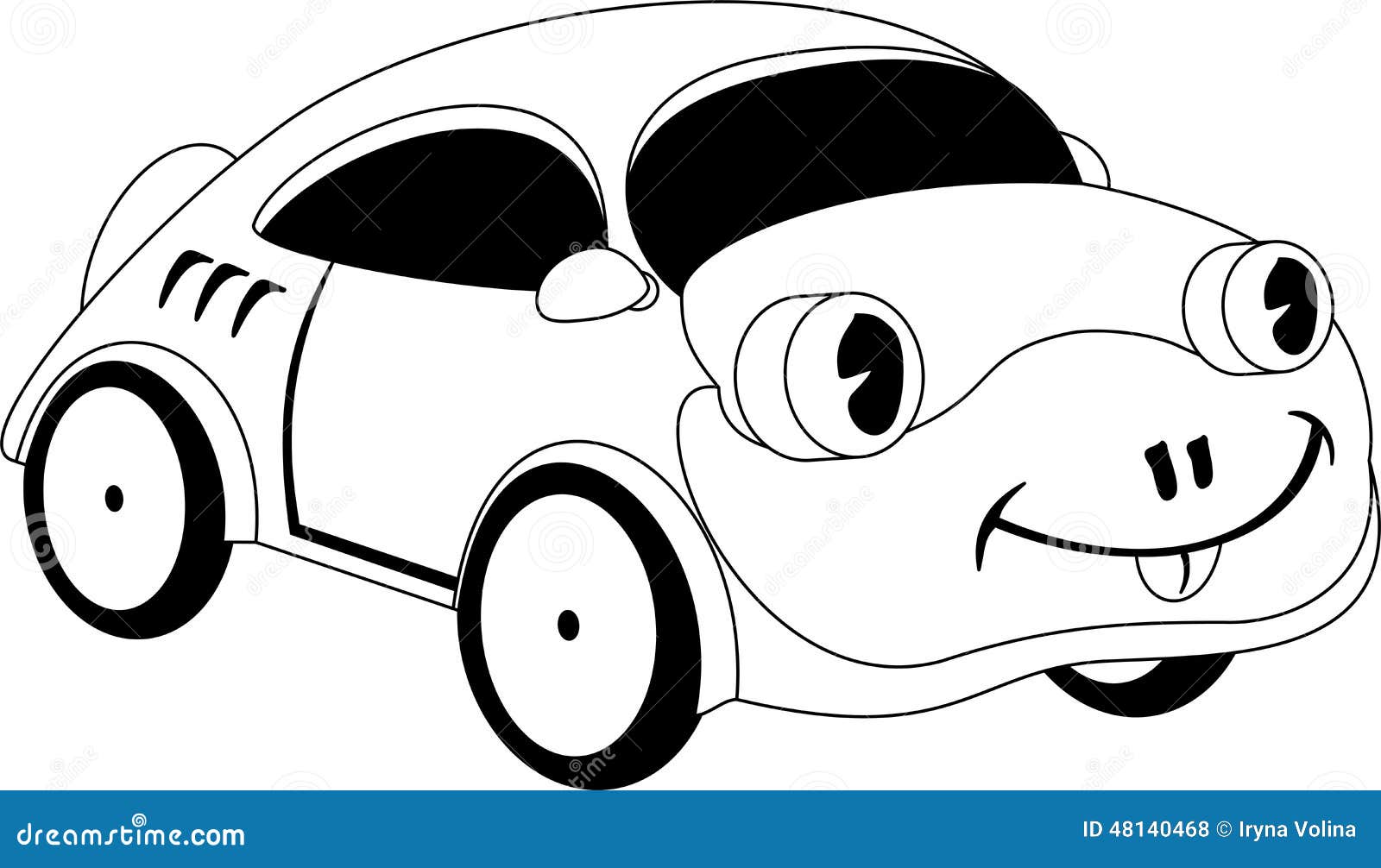 Cartoon car stock vector. Illustration of cartoon, symbol - 48140468