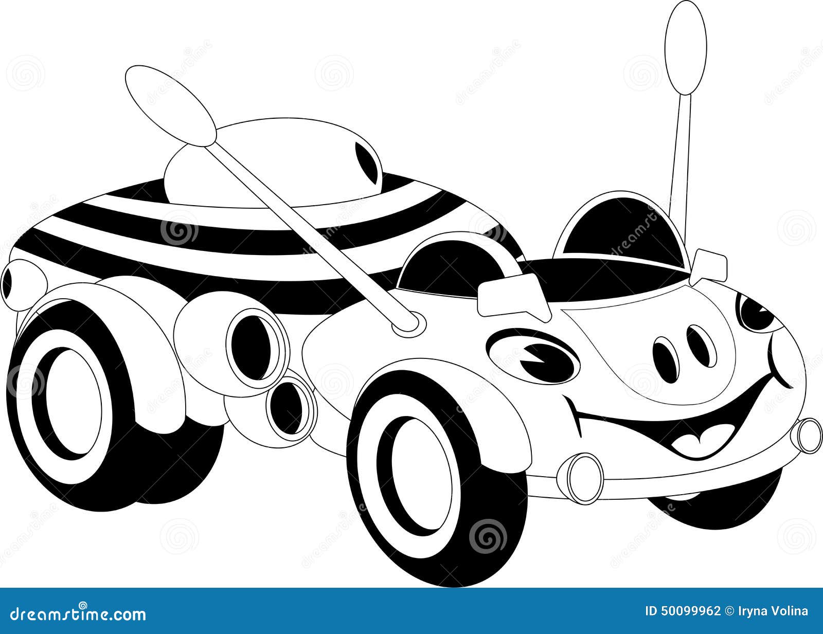 Cartoon car stock vector. Illustration of cute, cartoon 50099962
