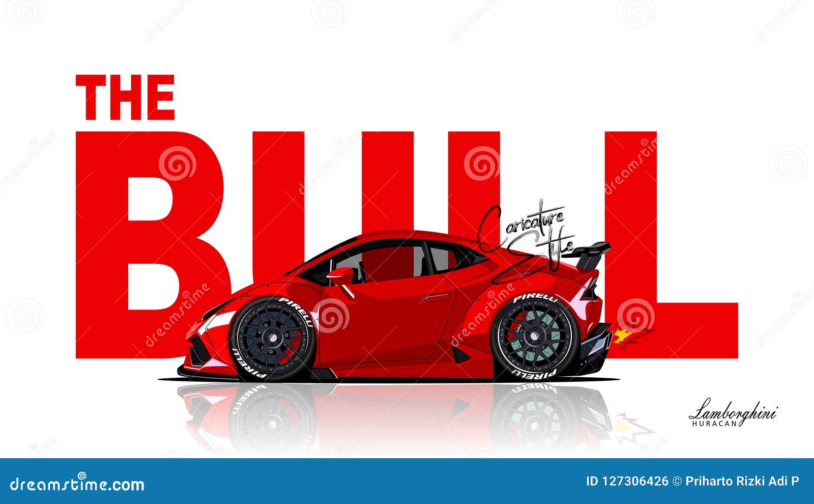 Cartoon Car Lamborghini Caricature Editorial Photo - Illustration of  expensive, caricature: 127306426