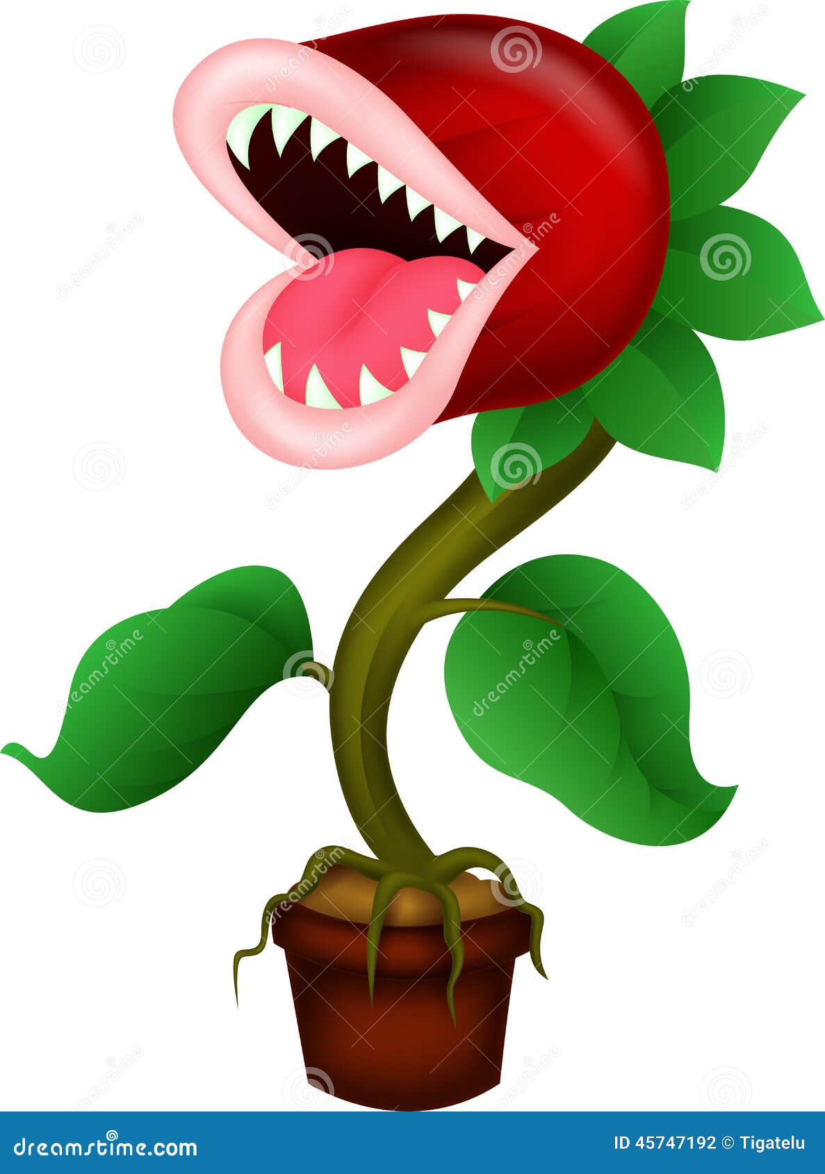 cartoon carnivorous plant