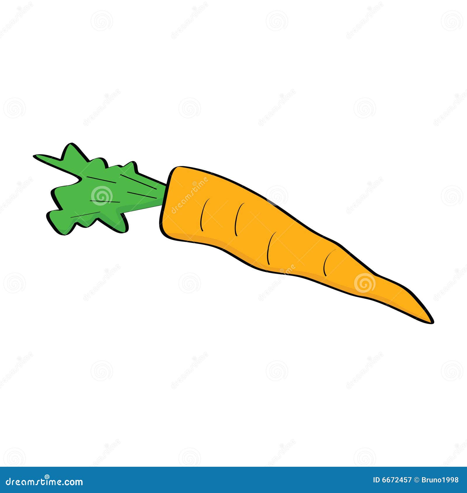 Cartoon carrot stock vector. Illustration of juicy, ingredients - 6672457