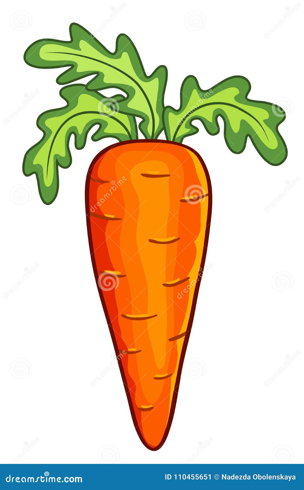 Cartoon carrot stock vector. Illustration of clipart - 110455651