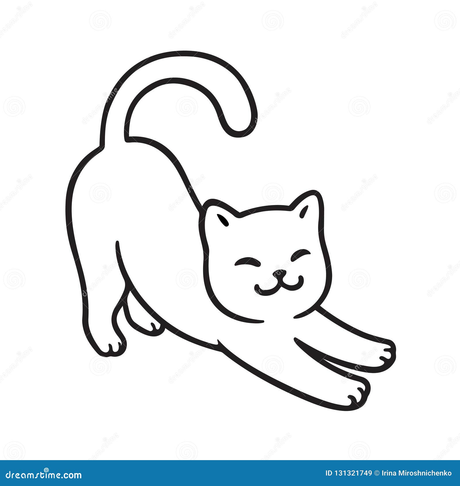 Cat Stretch Stock Illustrations 739 Cat Stretch Stock Illustrations Vectors Clipart Dreamstime