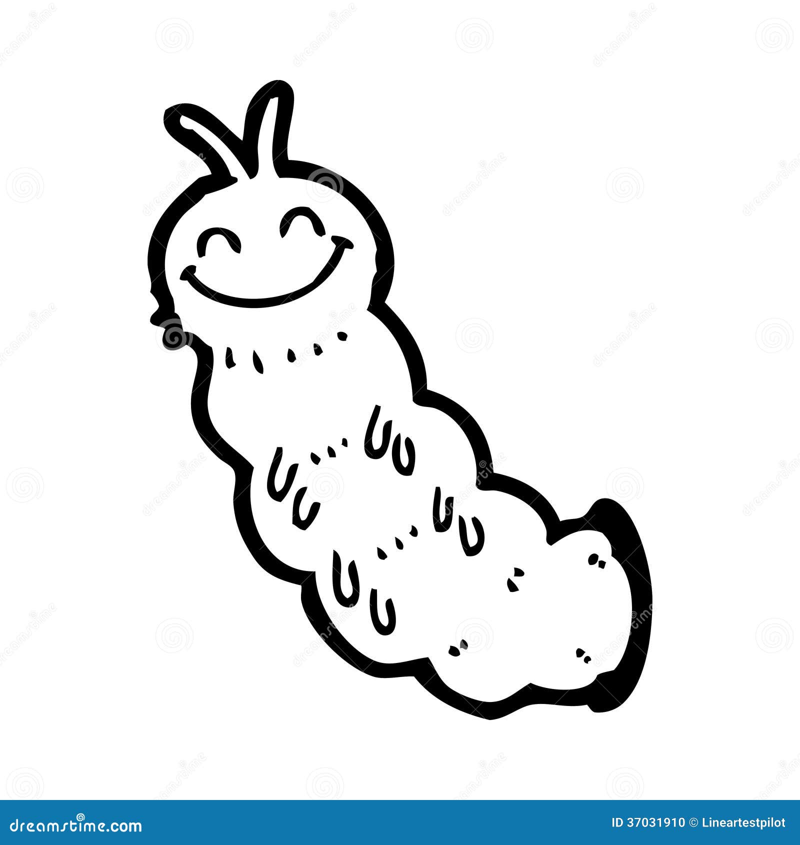 Cartoon caterpillar stock illustration. Illustration of character