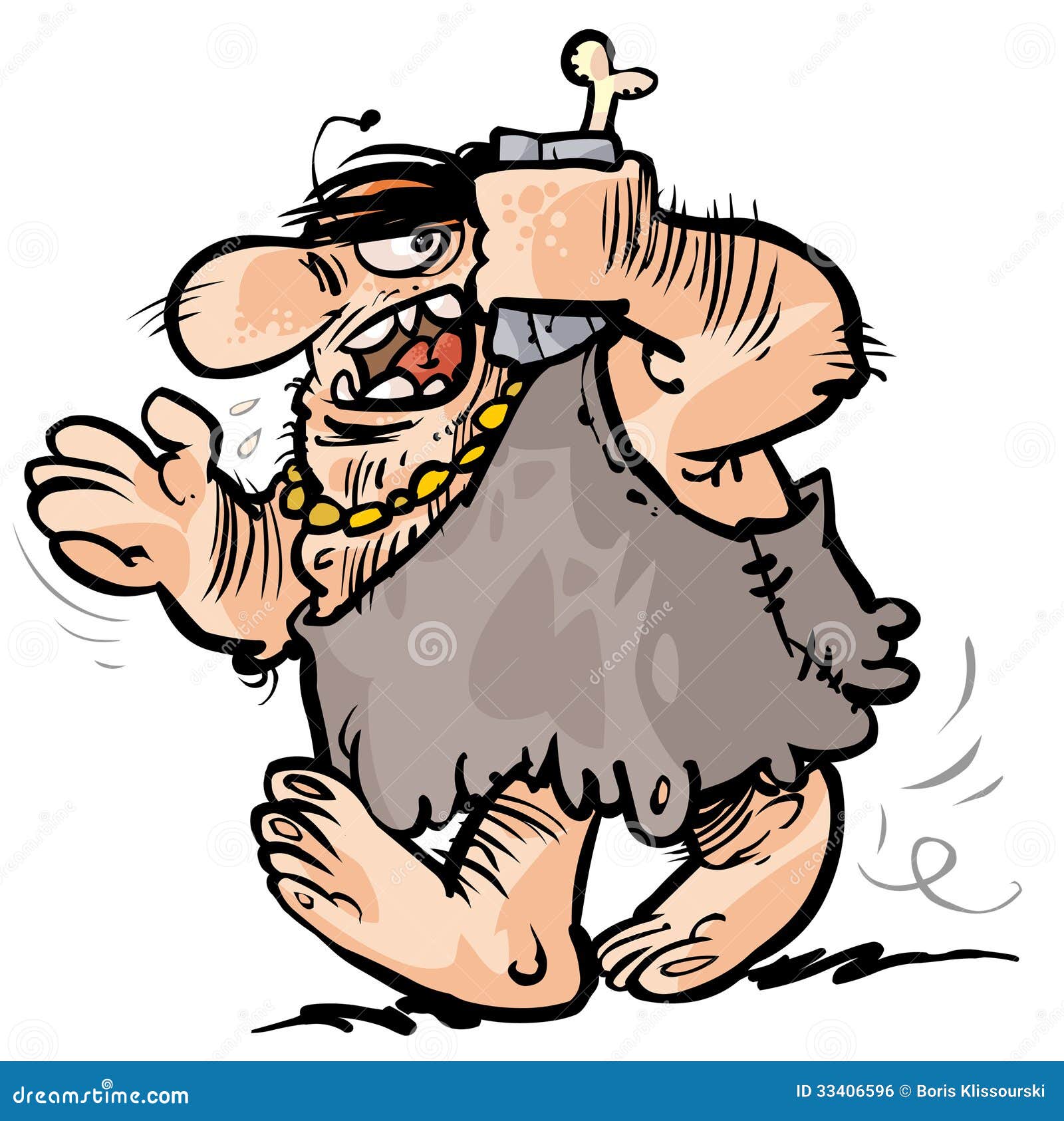 Funny Male Caveman Cartoon Mascot Character Collection Set Stock Photo,  Picture And Royalty Free Image