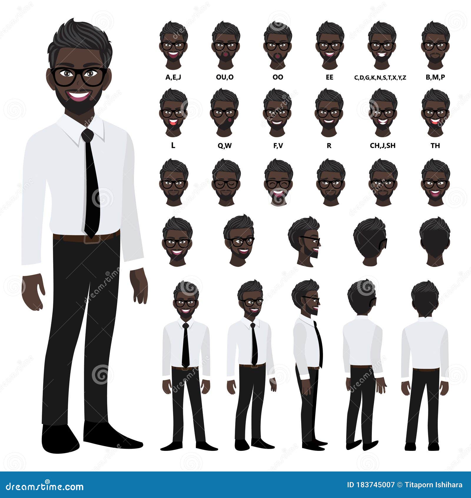 black cartoon characters shirt