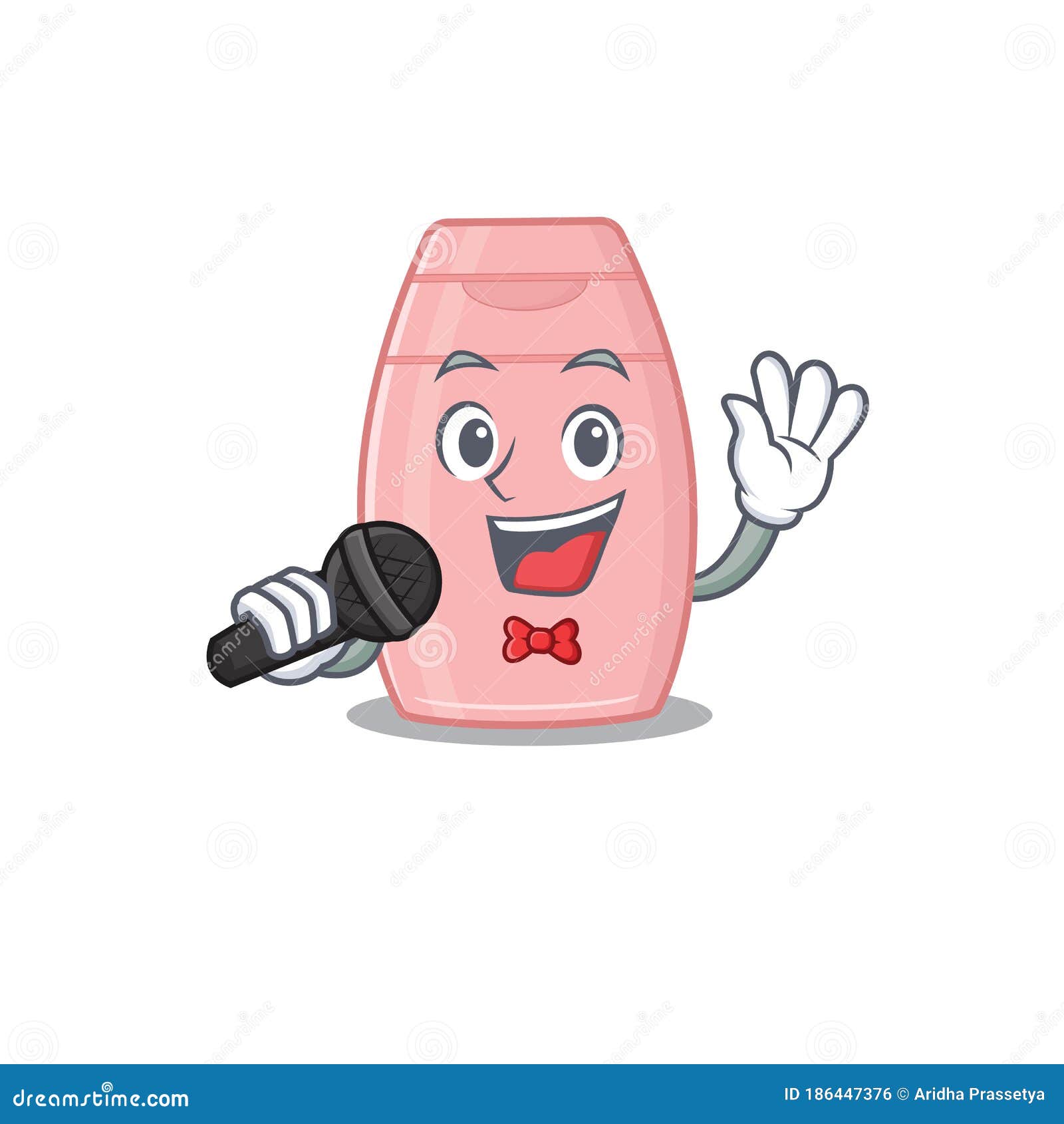 Cartoon Character of Baby Cream Sing a Song with a Microphone Stock Vector  - Illustration of mascot, cafe: 186447376