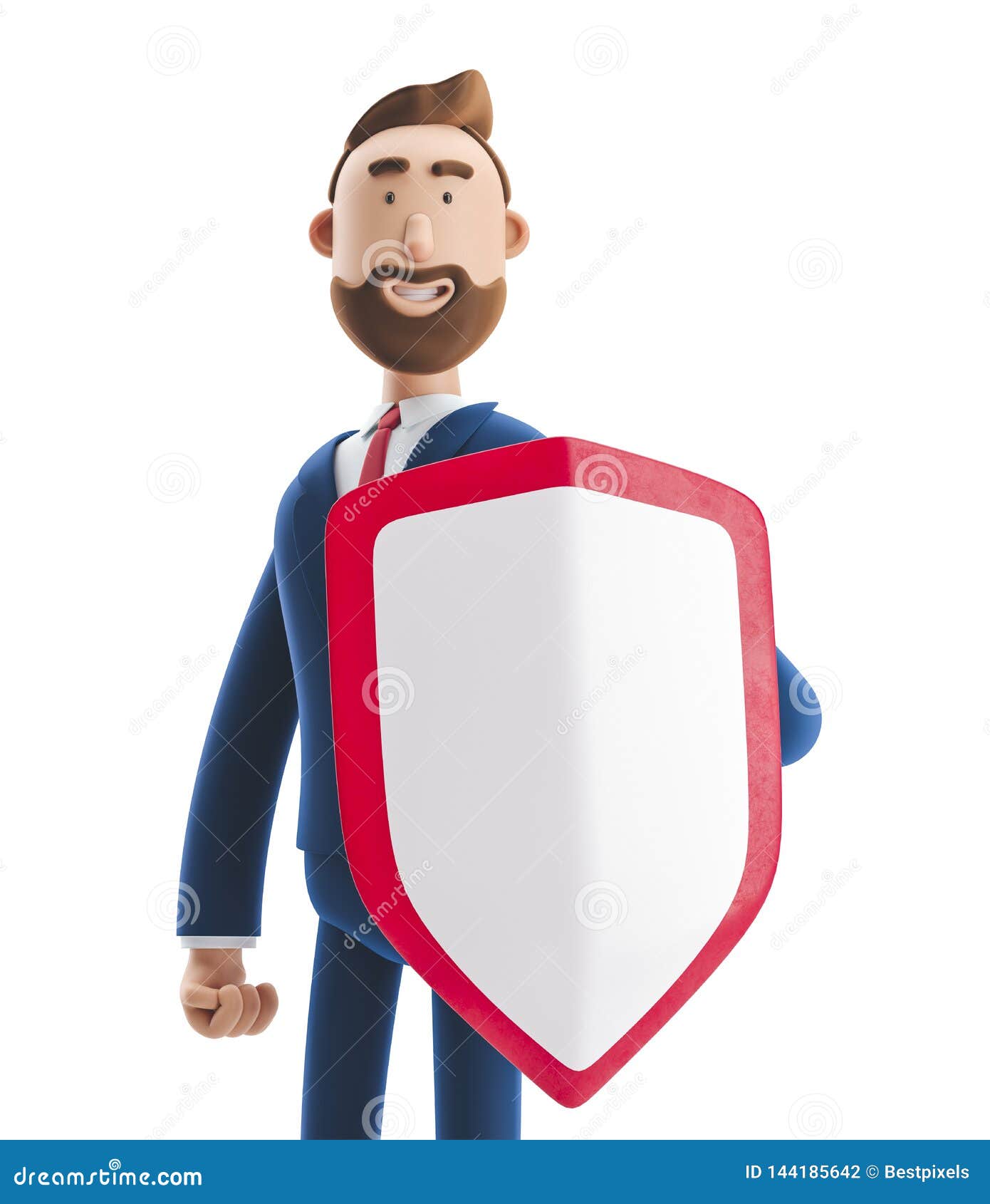 3d Illustration. Businessman Billy with Shield. Safety and Protection in Business Stock Illustration - Illustration of bussines, presentation: 144185642 3d Illustration. Businessman Billy with Shield. Safety and Protection in Business Stock Illustration - Illustration of bussines, presentation: 144185642