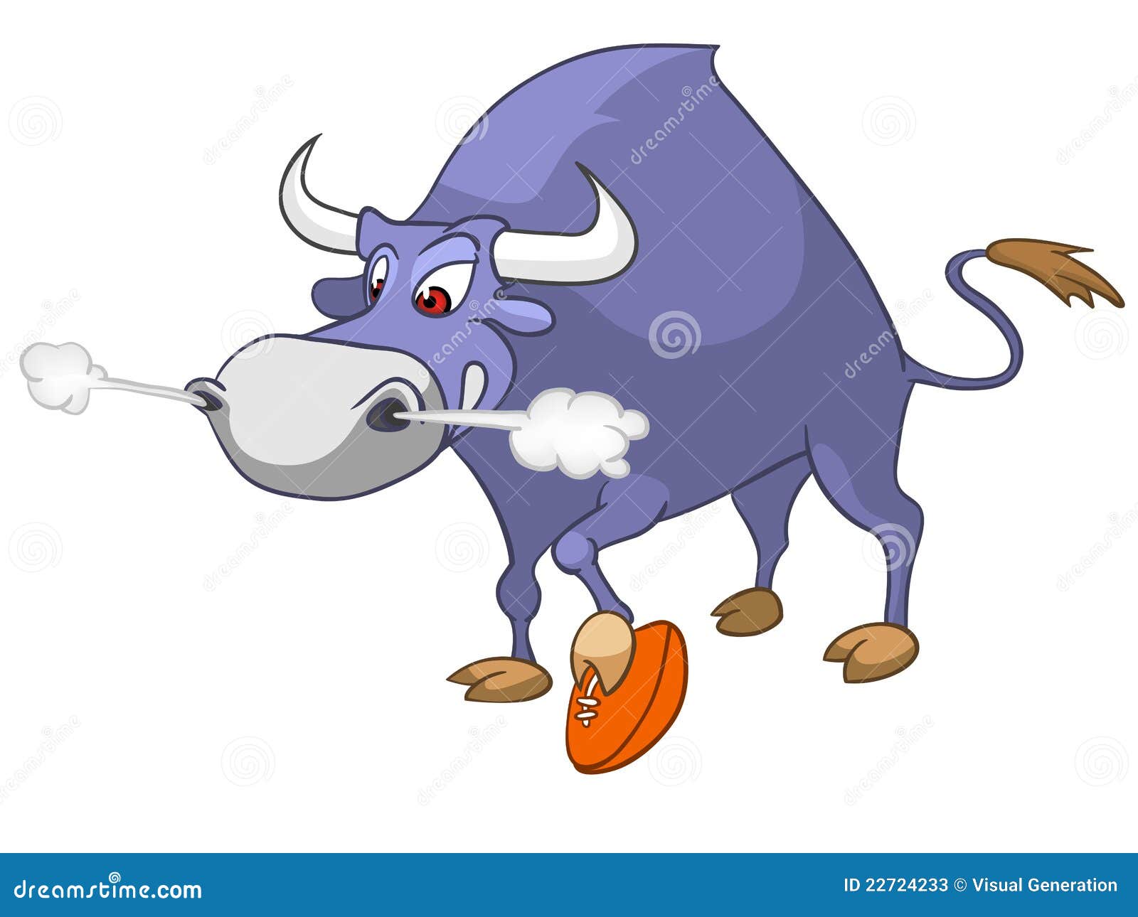 Cartoon Character Bull stock vector. Illustration of childhood 22724233