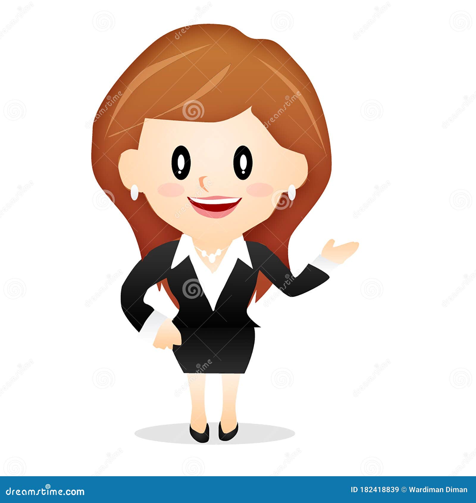 Cartoon Character Business Dressing Office Premium Stock Illustration -  Illustration of person, cartoon: 182418839