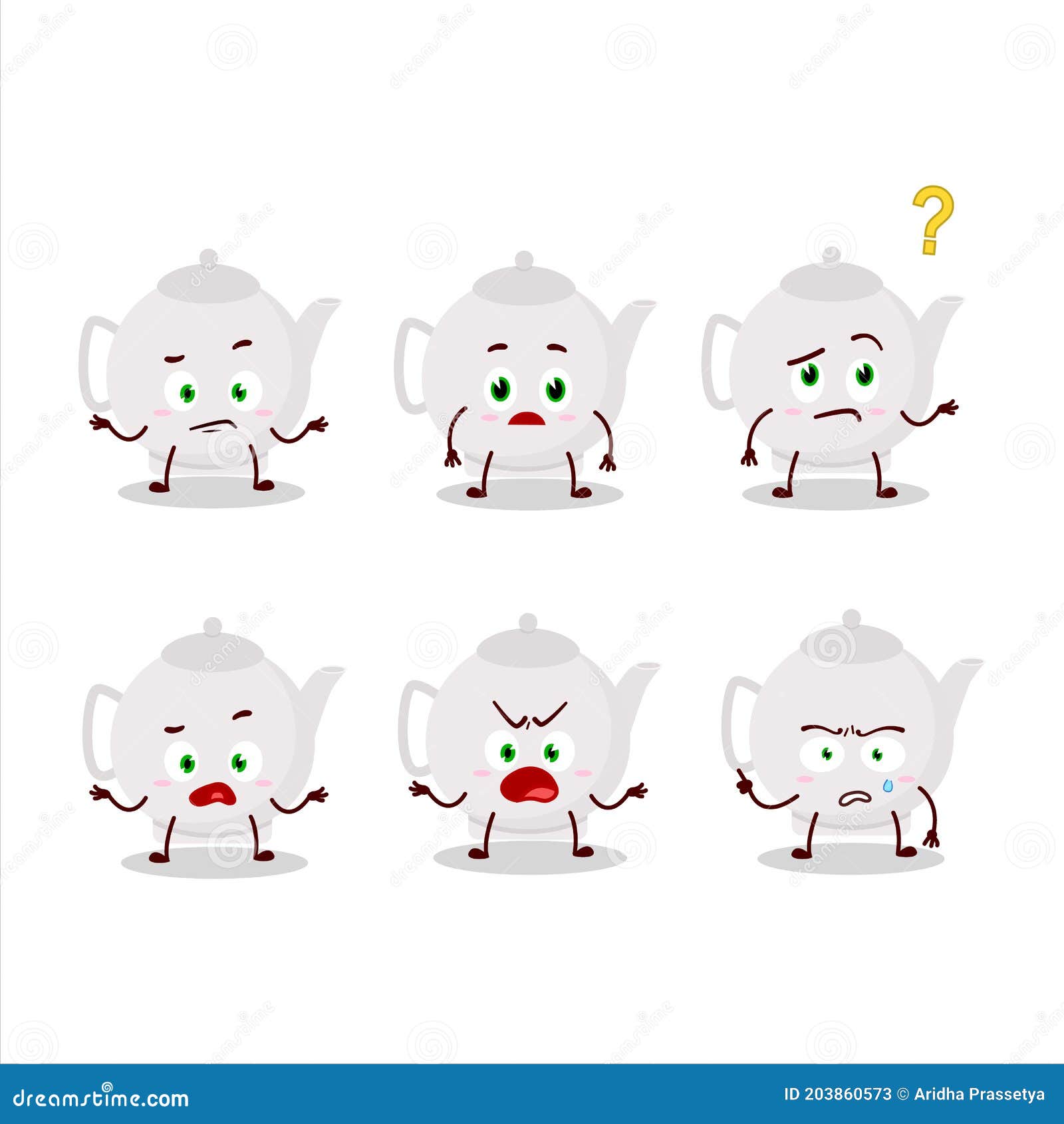 Angry Teapot Cartoon Royalty-Free Illustration | CartoonDealer.com