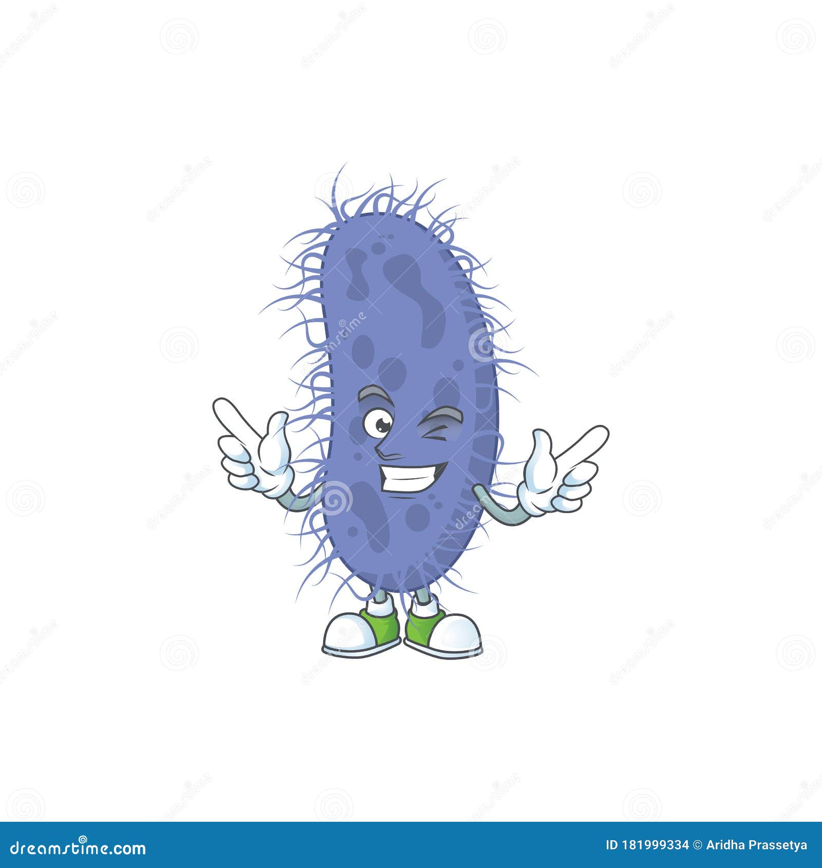 Cartoon Character Design Concept of Salmonella Typhi Cartoon Design ...